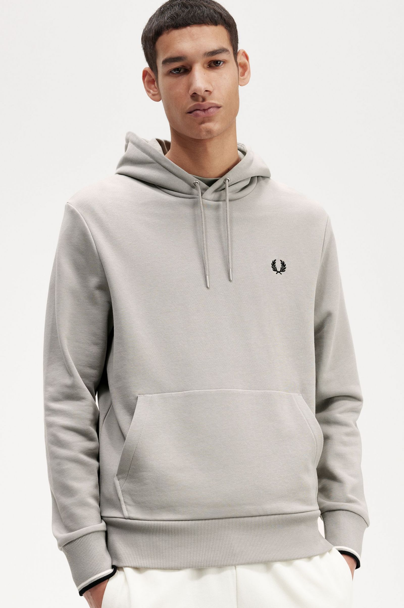 Tipped Hooded Sweatshirt Limestone