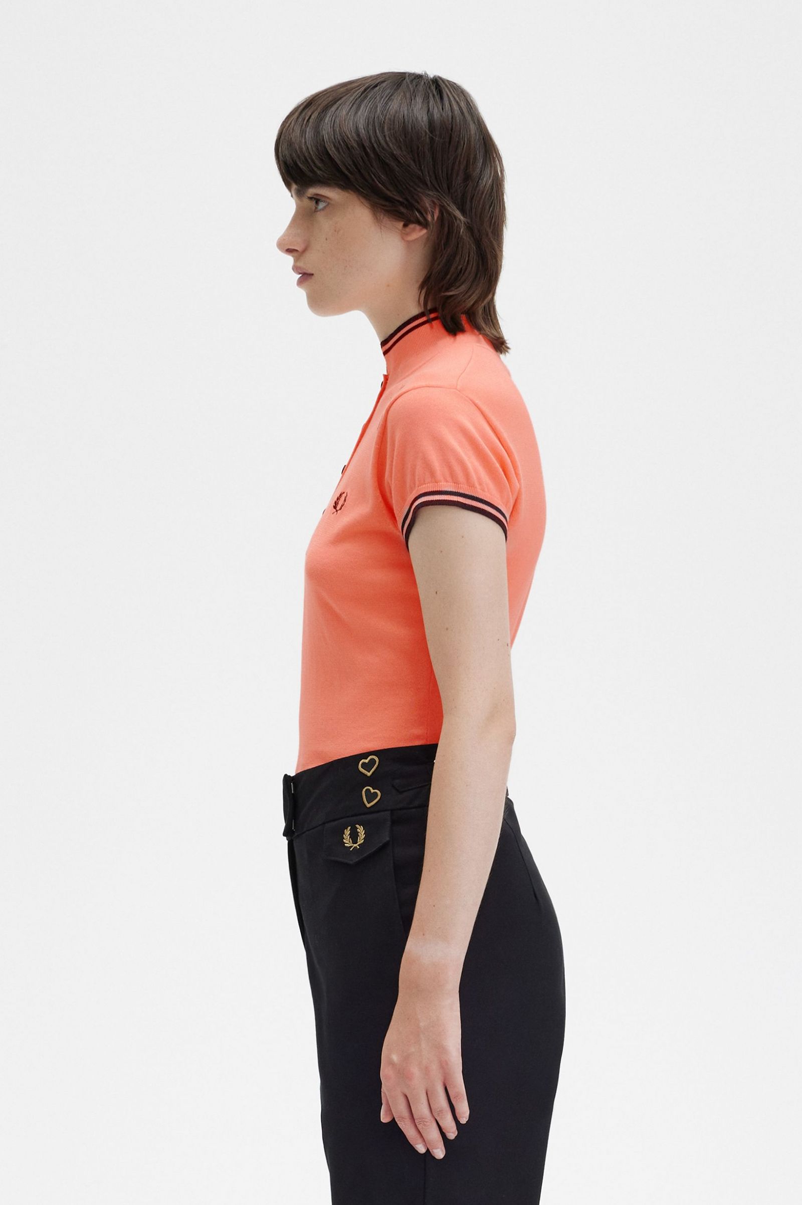 Amy Winehouse FoundationKnitted Shirt Coral Heat