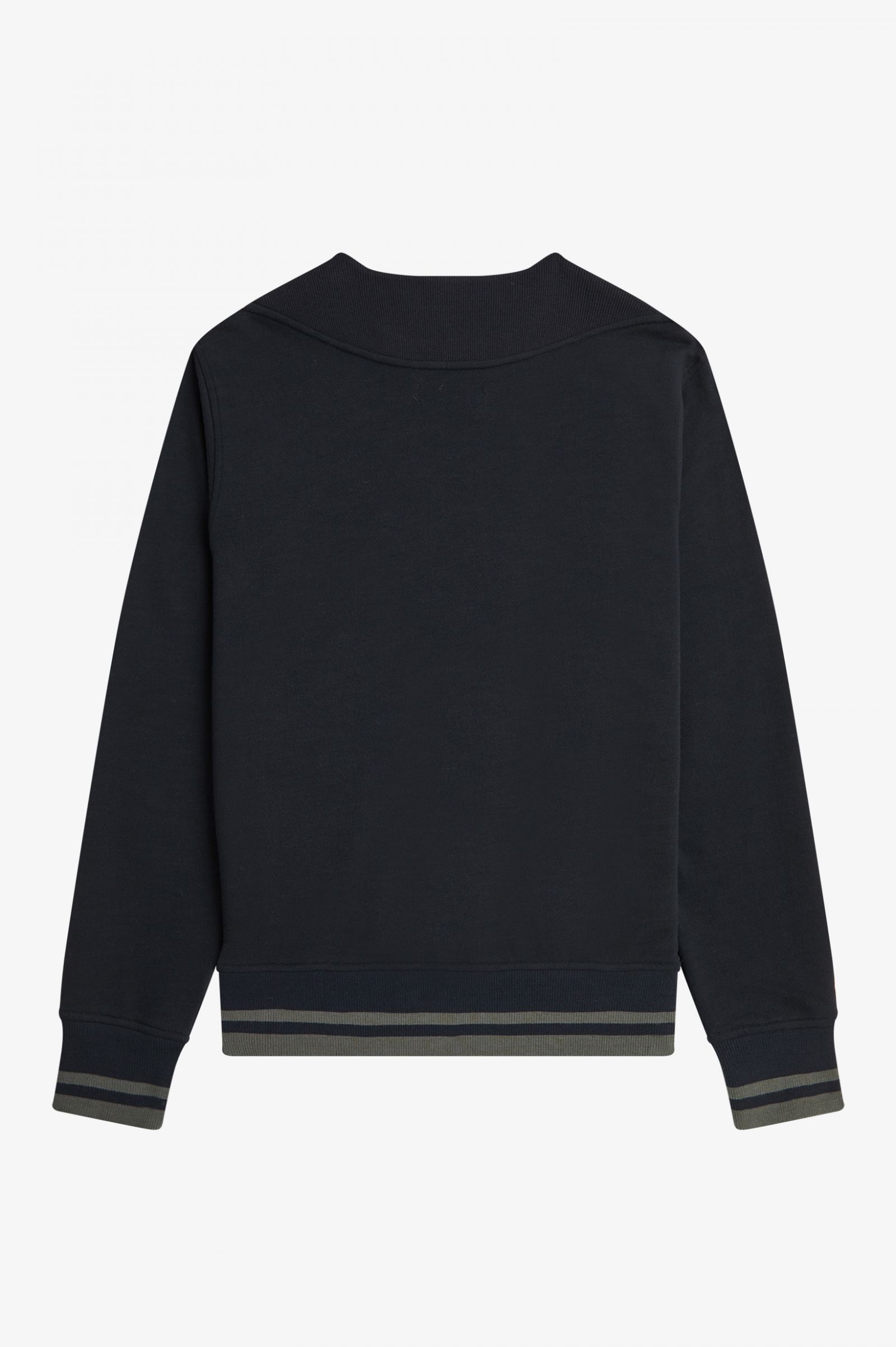 Rib Detail Sweatshirt Black