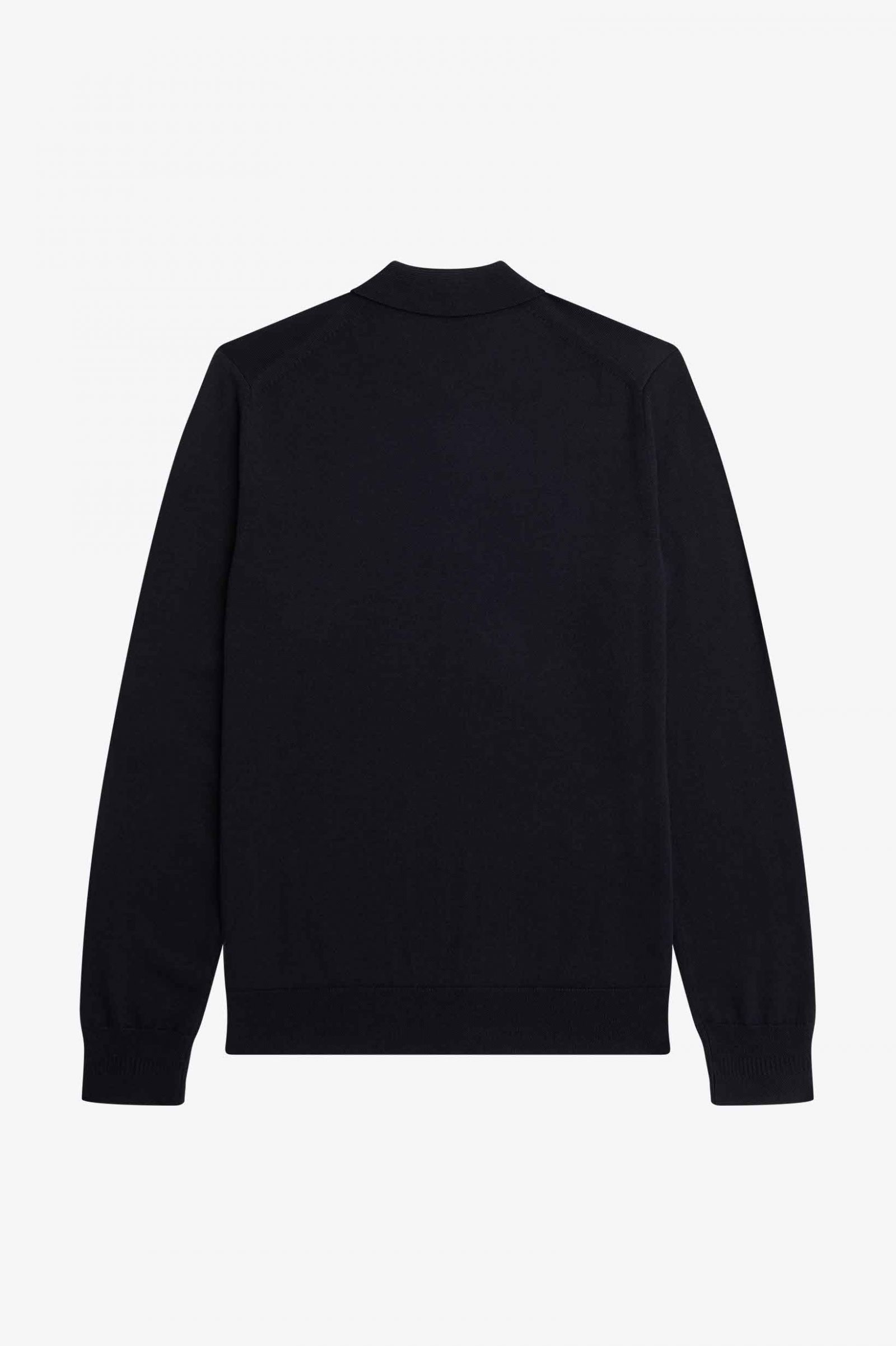 Long Sleeve Knitted Shirt Navy