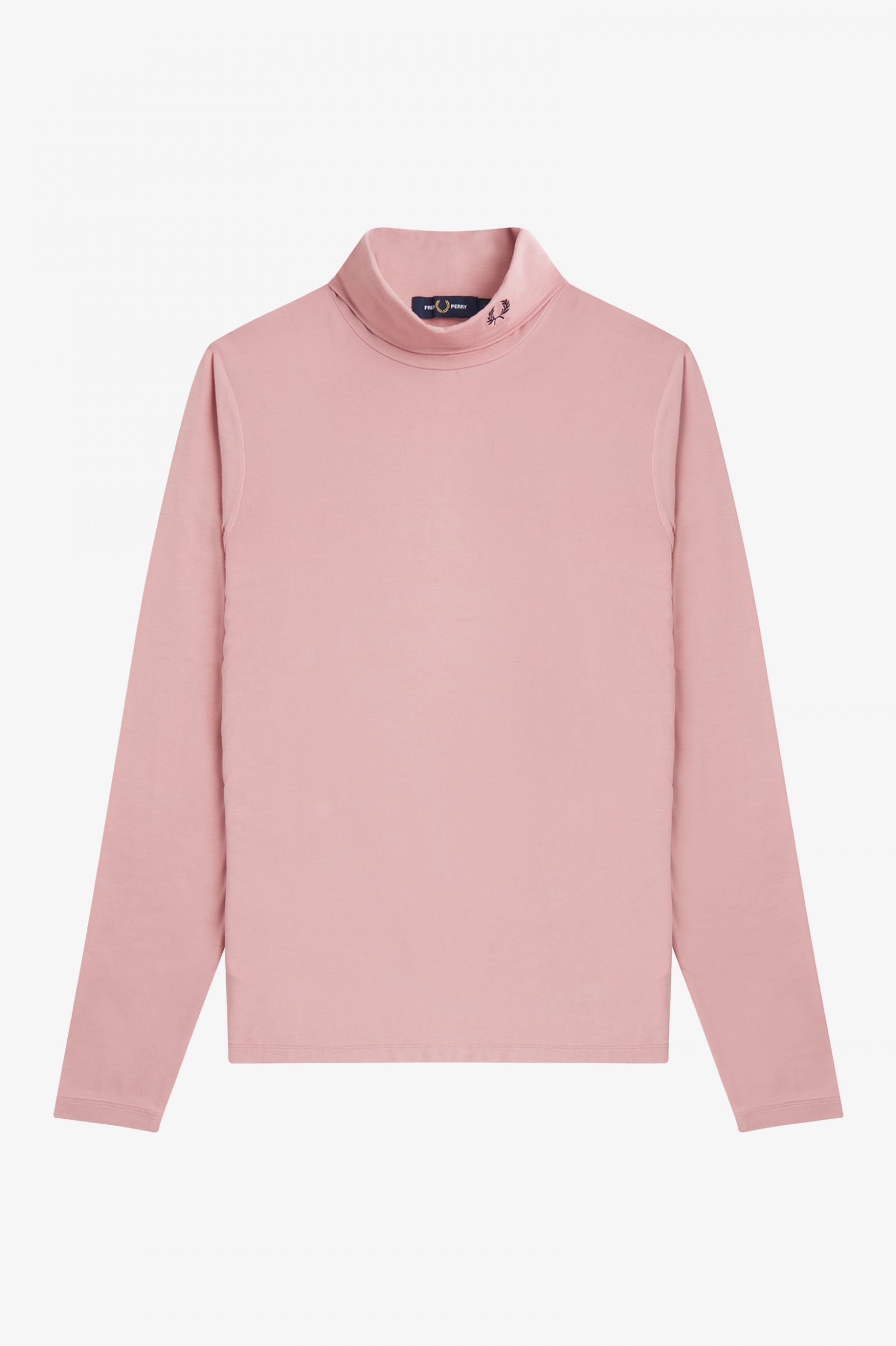 Roll Neck Top Dusty Rose Pink