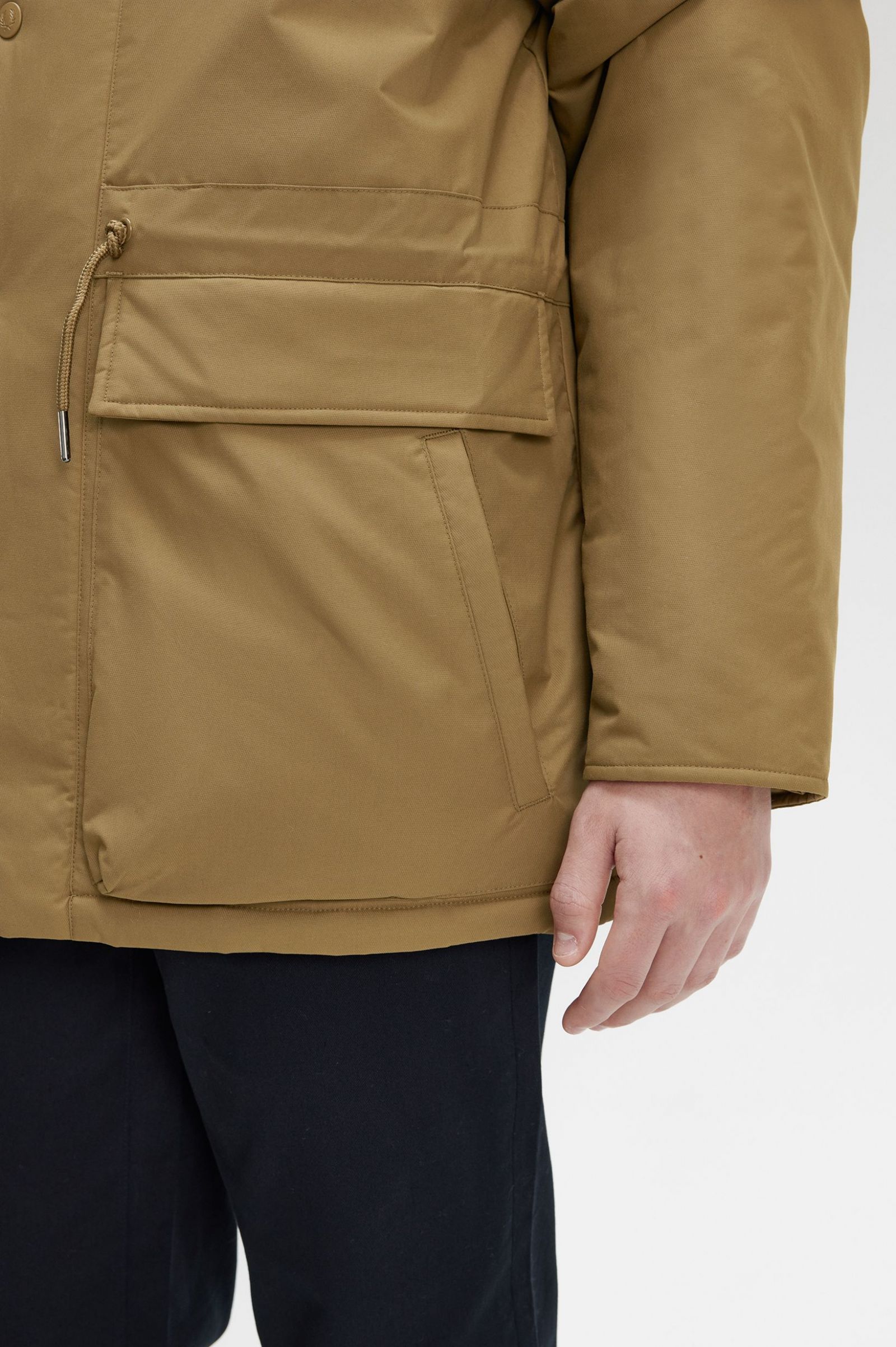 Padded Zip Through Jacket Shaded Stone