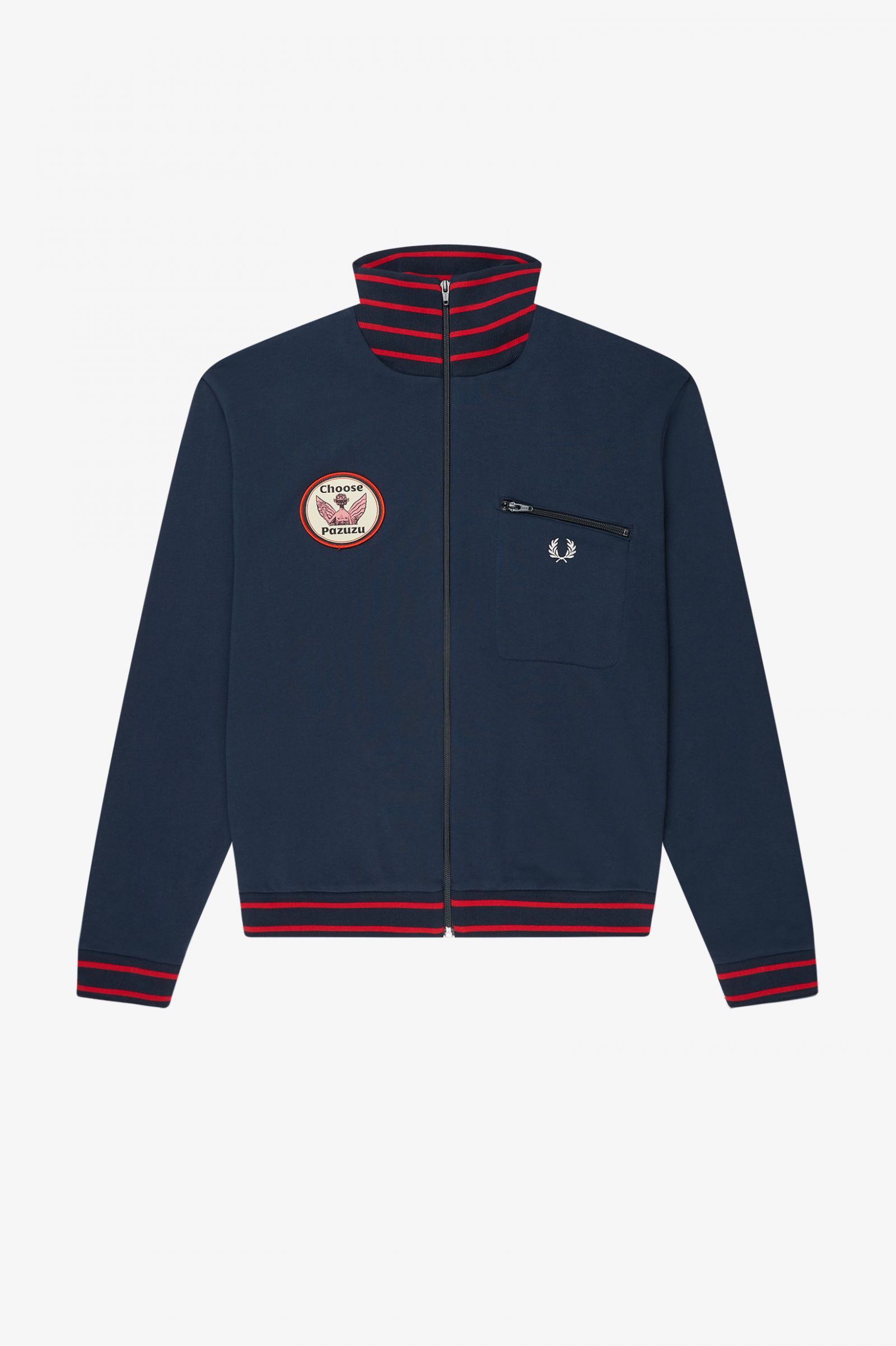 GorillazStriped Rib Track Jacket Fern Green