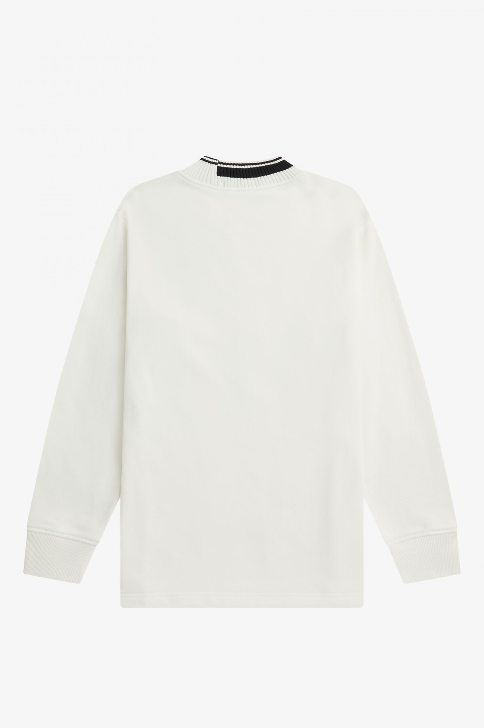 Tipped Trim Sweatshirt Snow White