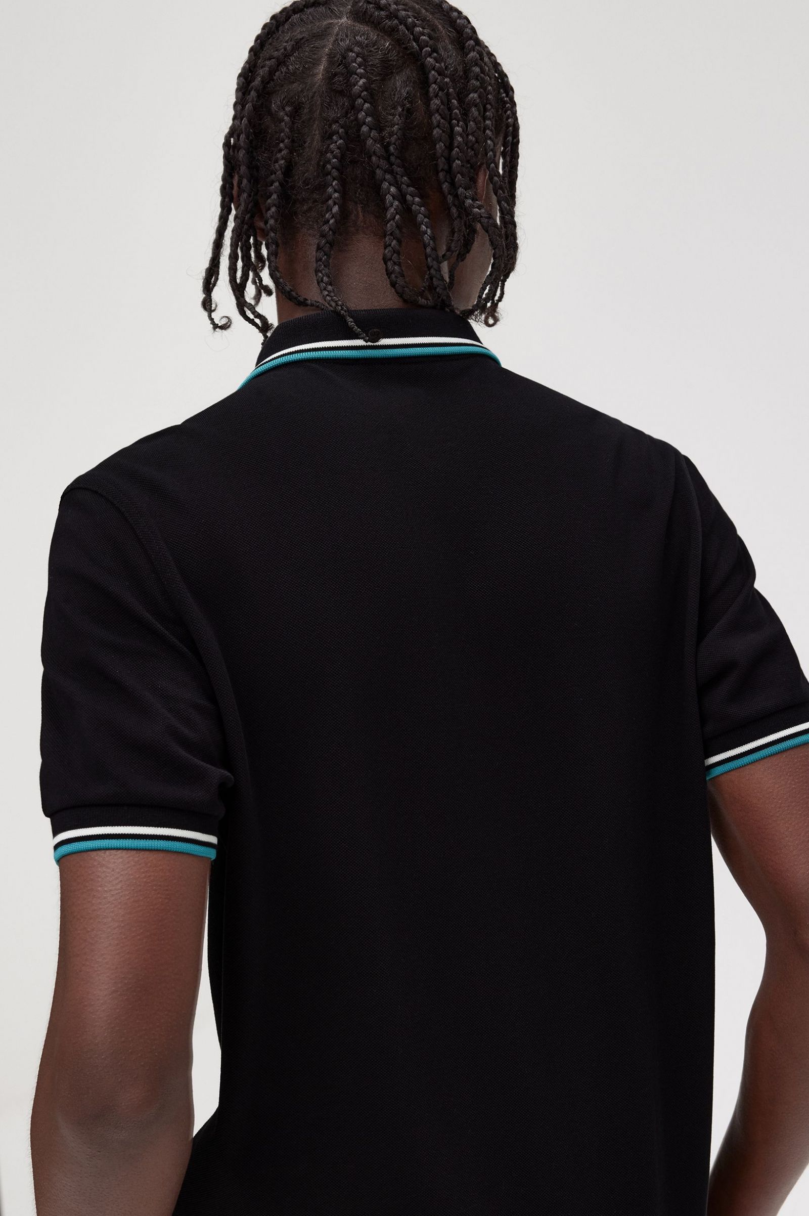 The Fred Perry ShirtM3600 Black / Ecru / Deep Mint