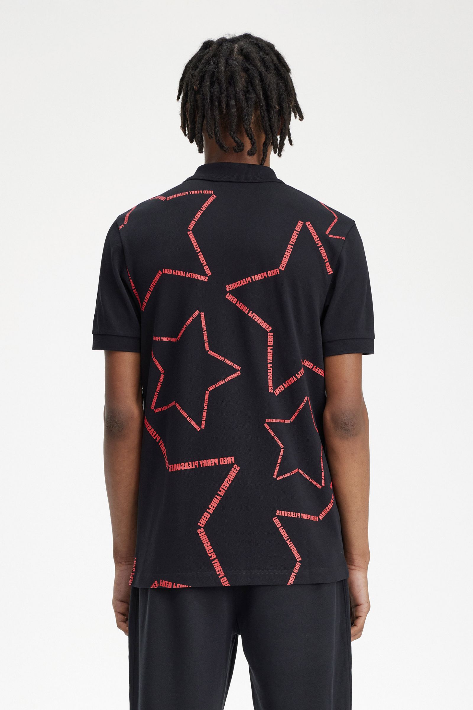 PleasuresStar Fred Perry Shirt Black