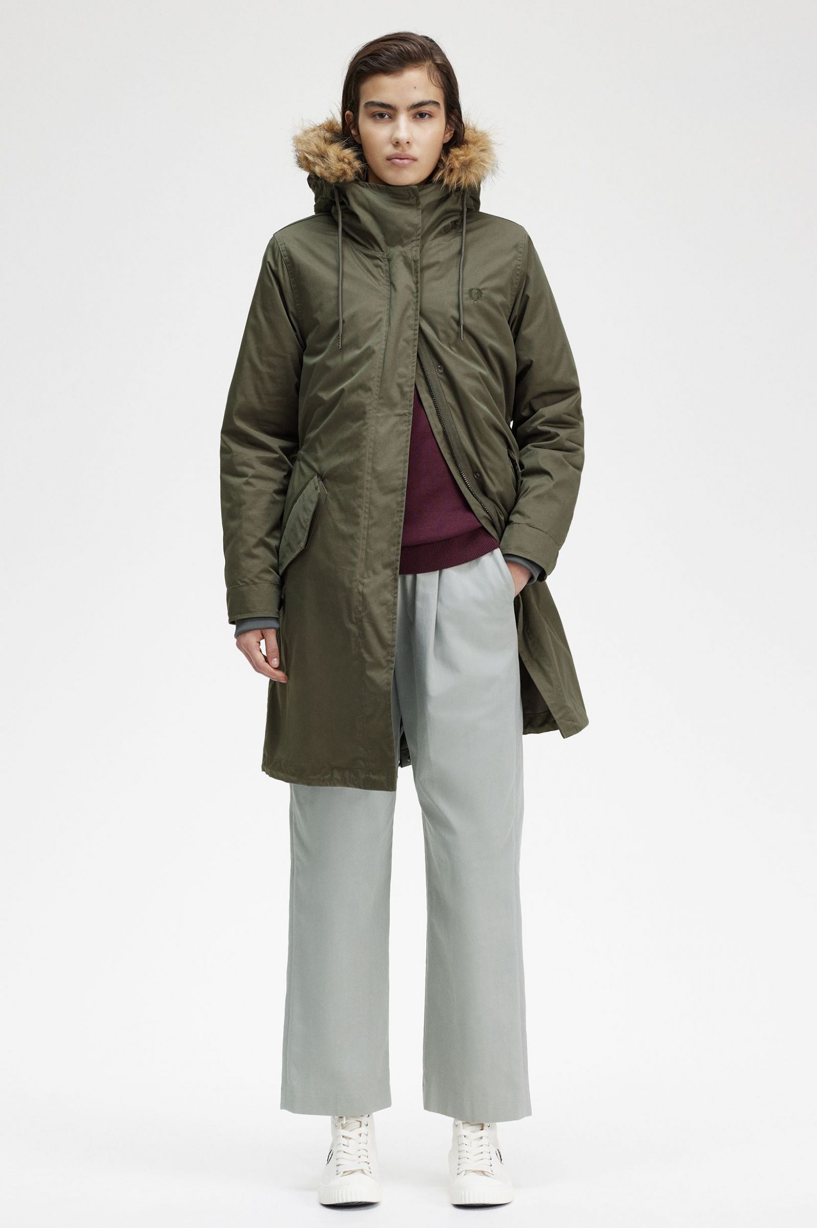 Zip-In Liner Parka Field Green