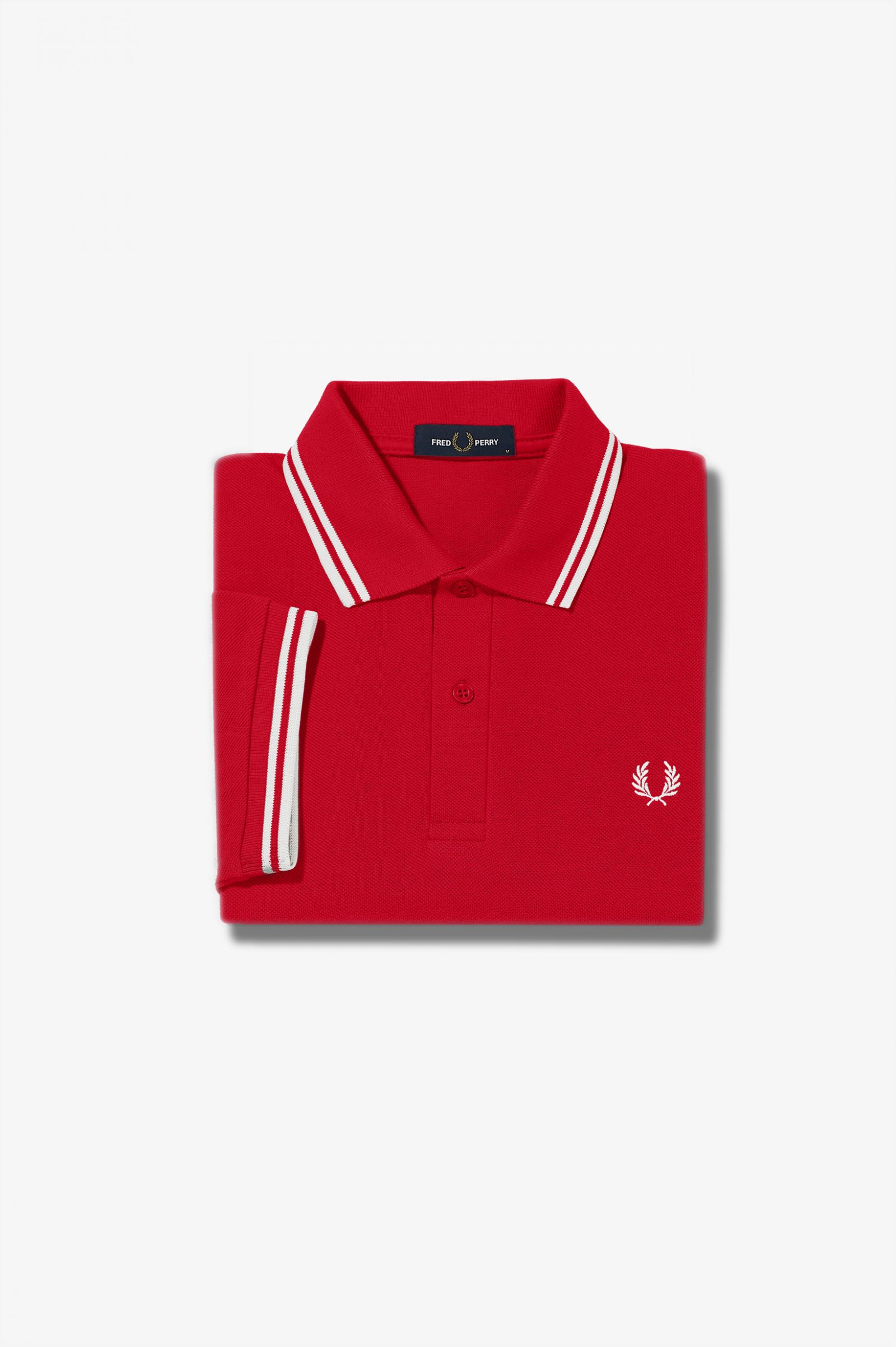The Fred Perry ShirtM3600 Jester Red / Snow White / Snow White