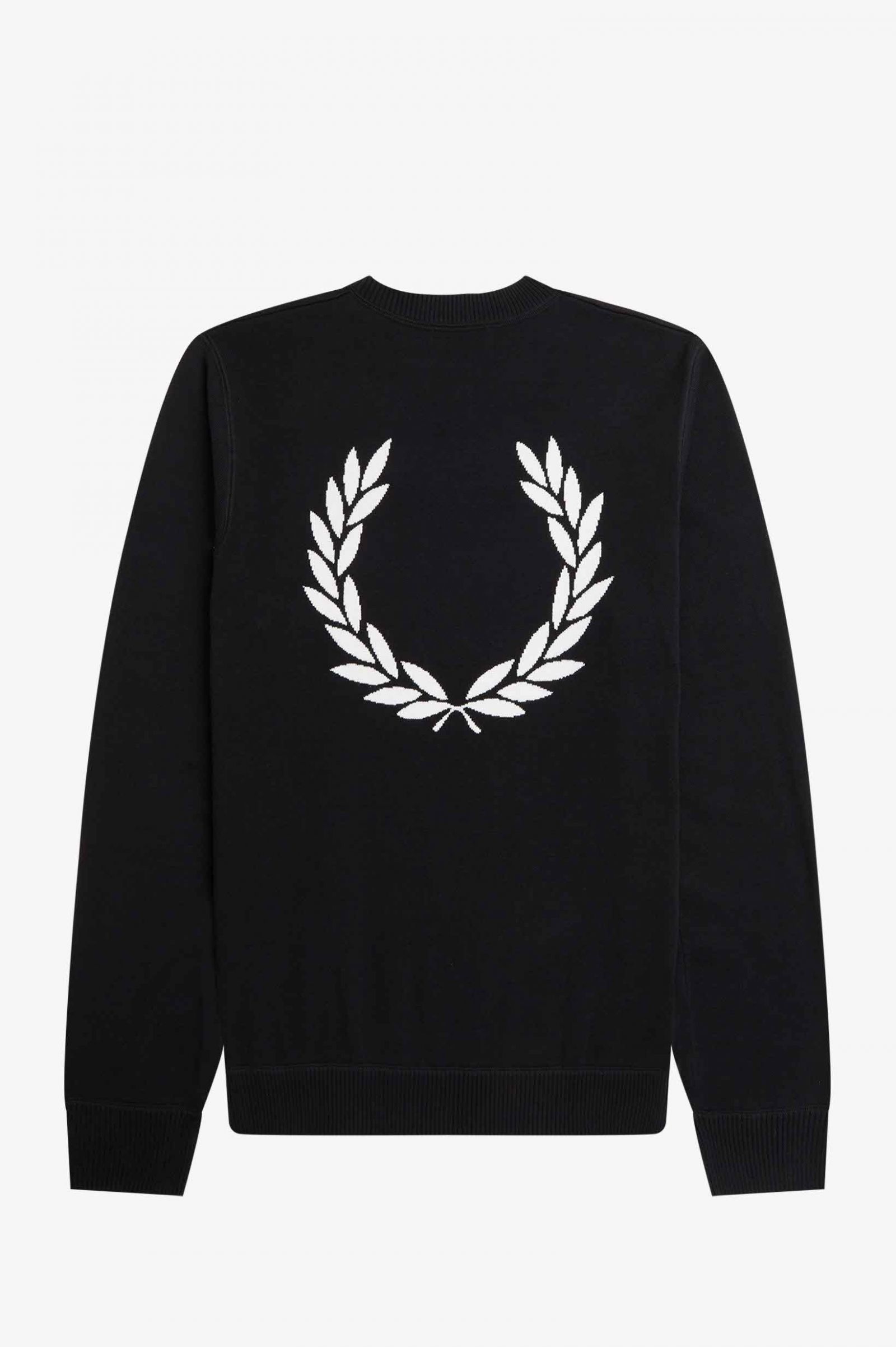 Graphic Laurel Wreath Jumper Black