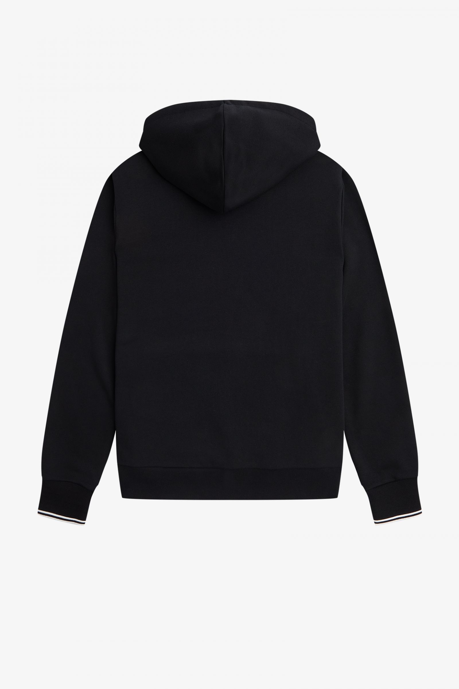 Tipped Hooded Sweatshirt Black