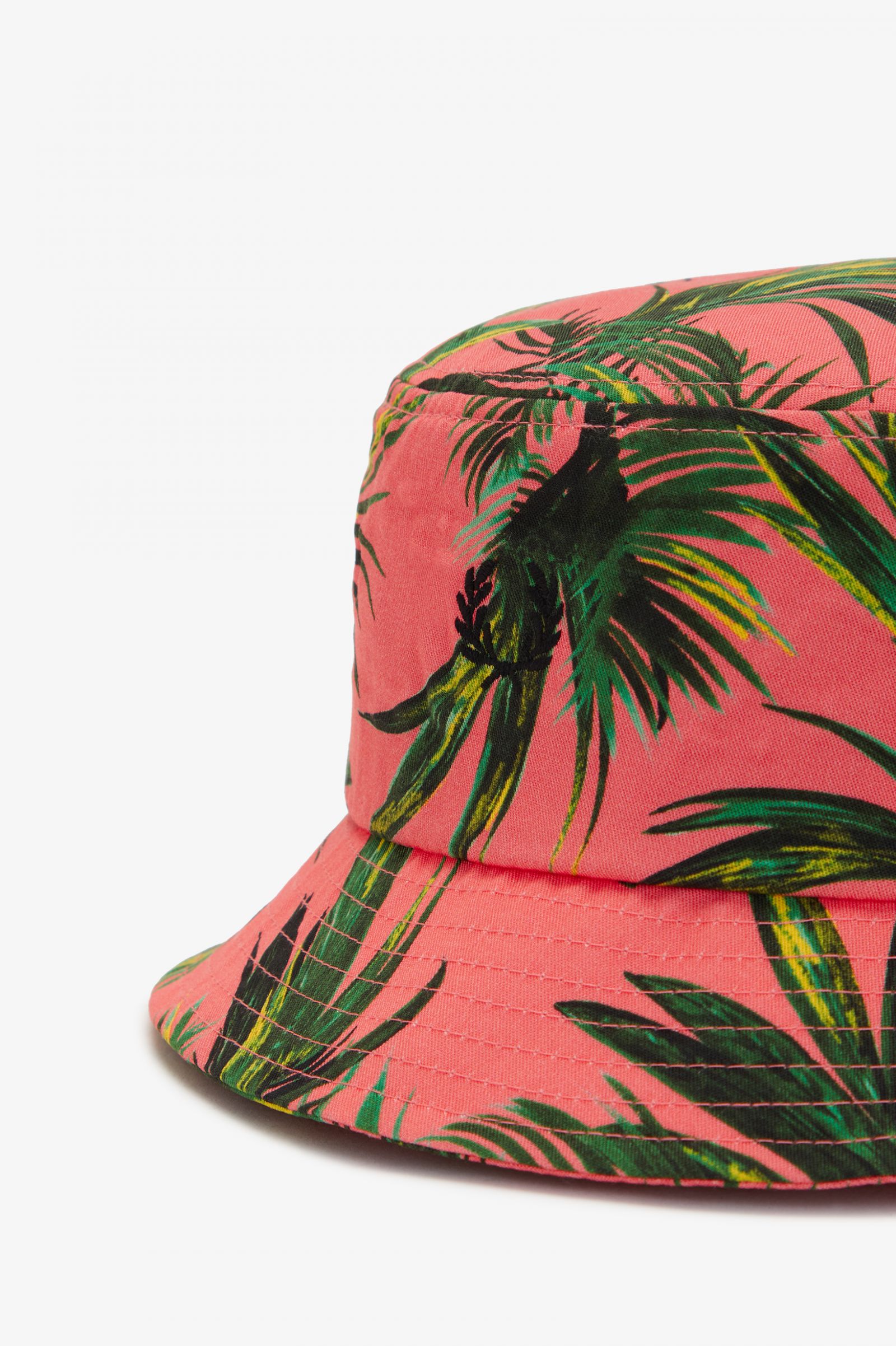 Amy Winehouse FoundationPalm Print Bucket Hat Coral Heat