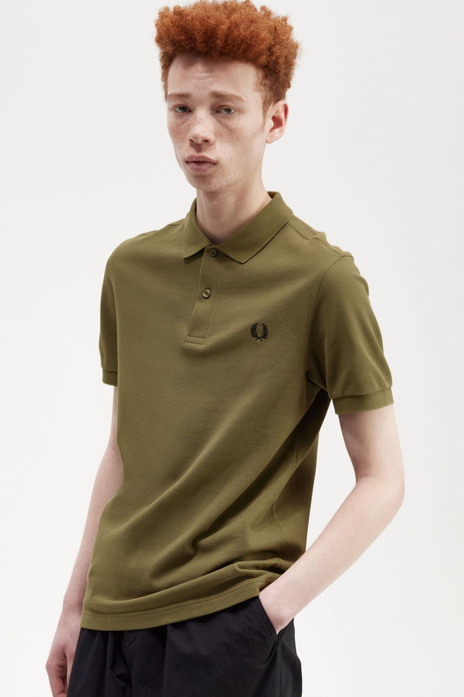 The Fred Perry ShirtM6000 Uniform Green / Black