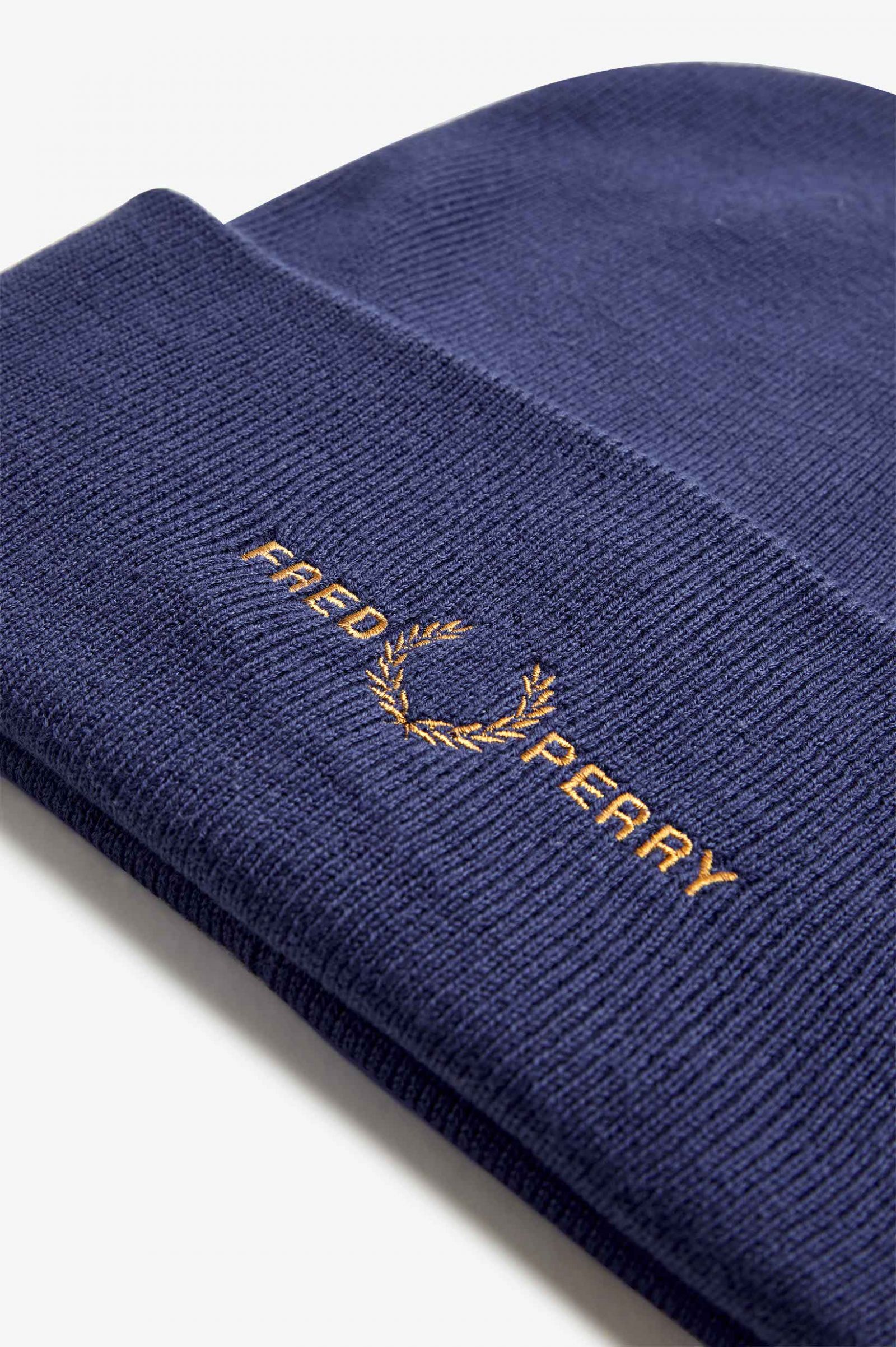 Graphic Beanie French Navy / Dark Caramel