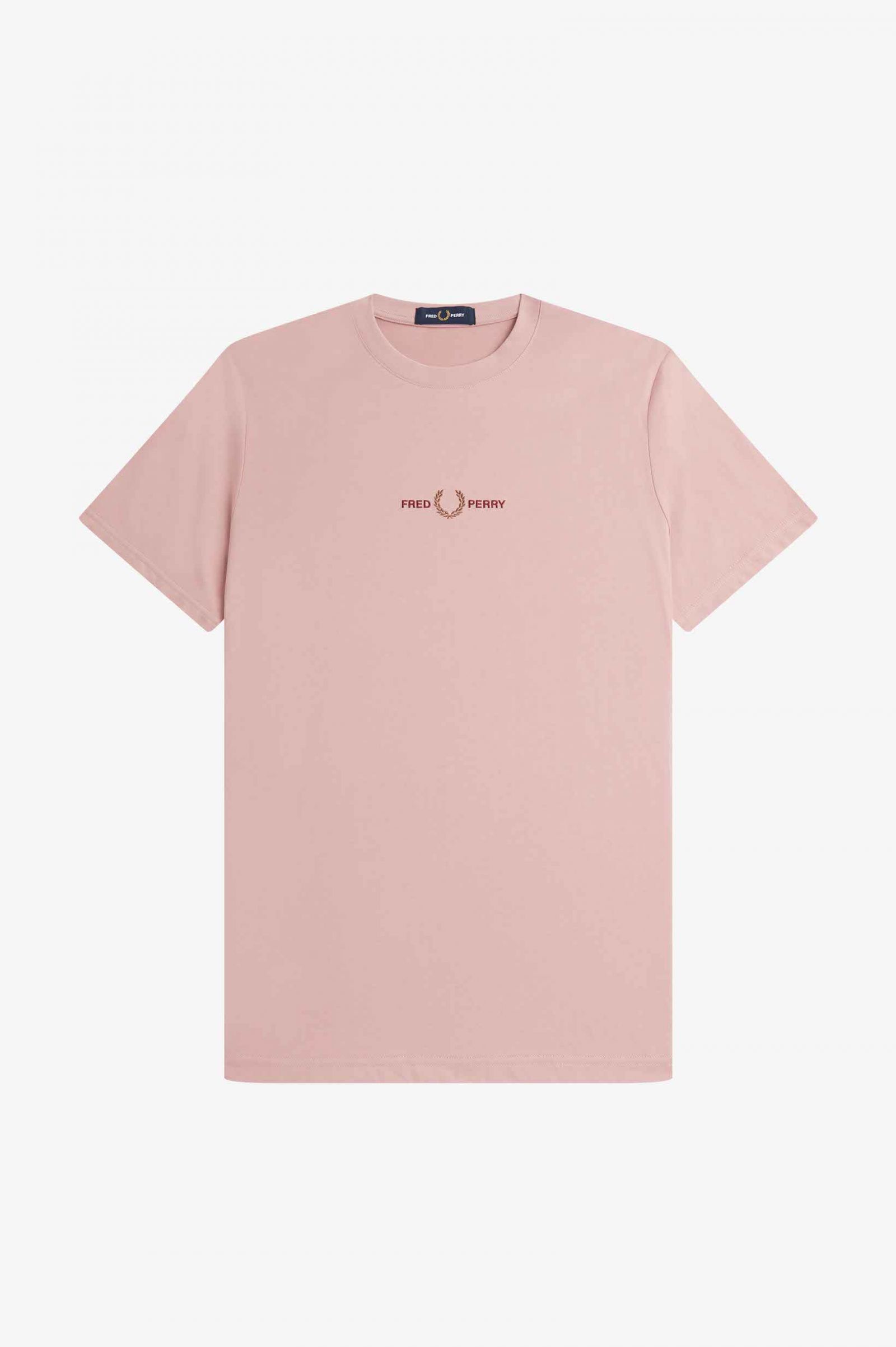 Embroidered T-Shirt Dusty Rose Pink