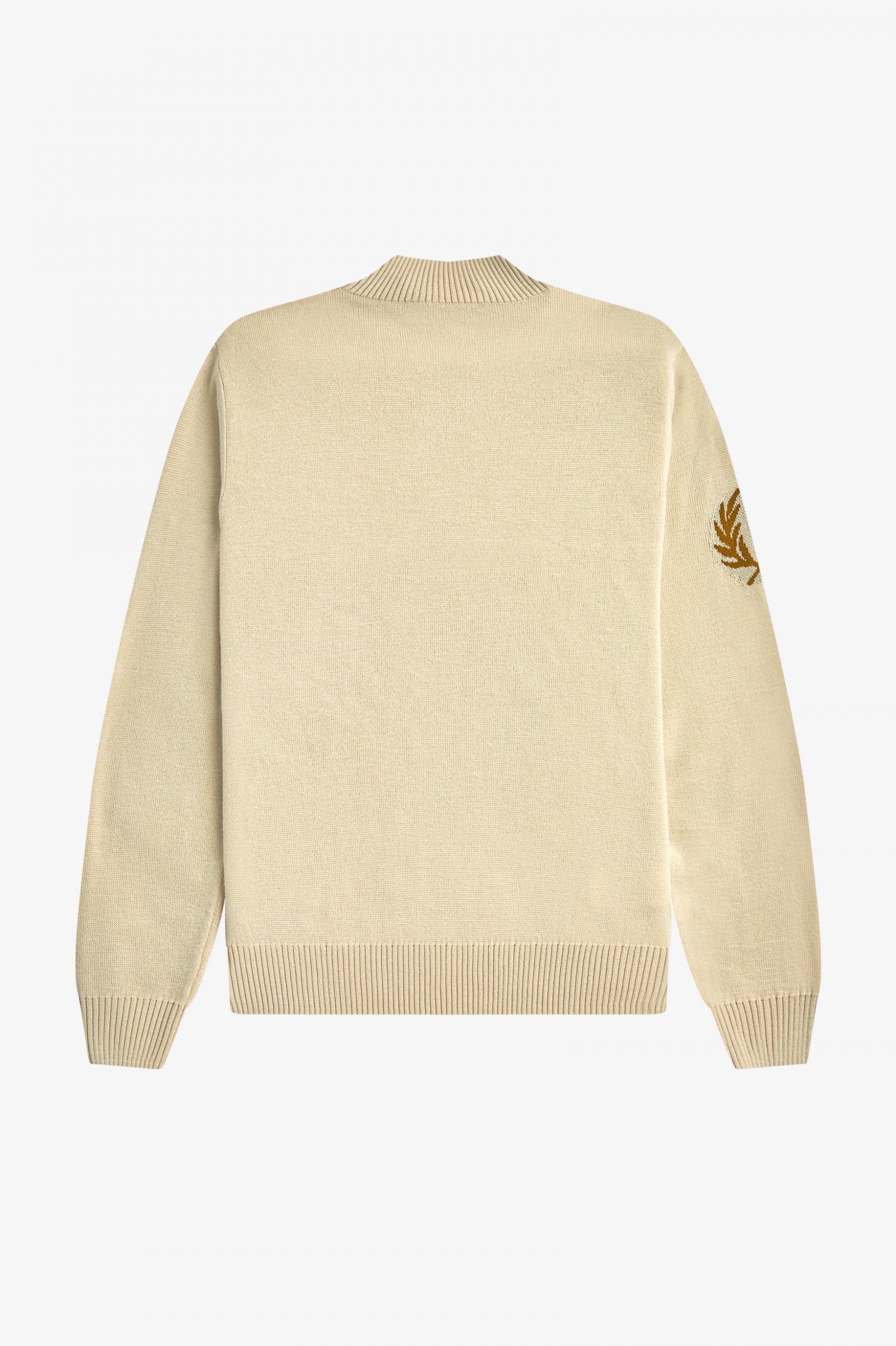 Laurel Wreath Mock Neck Jumper Oatmeal