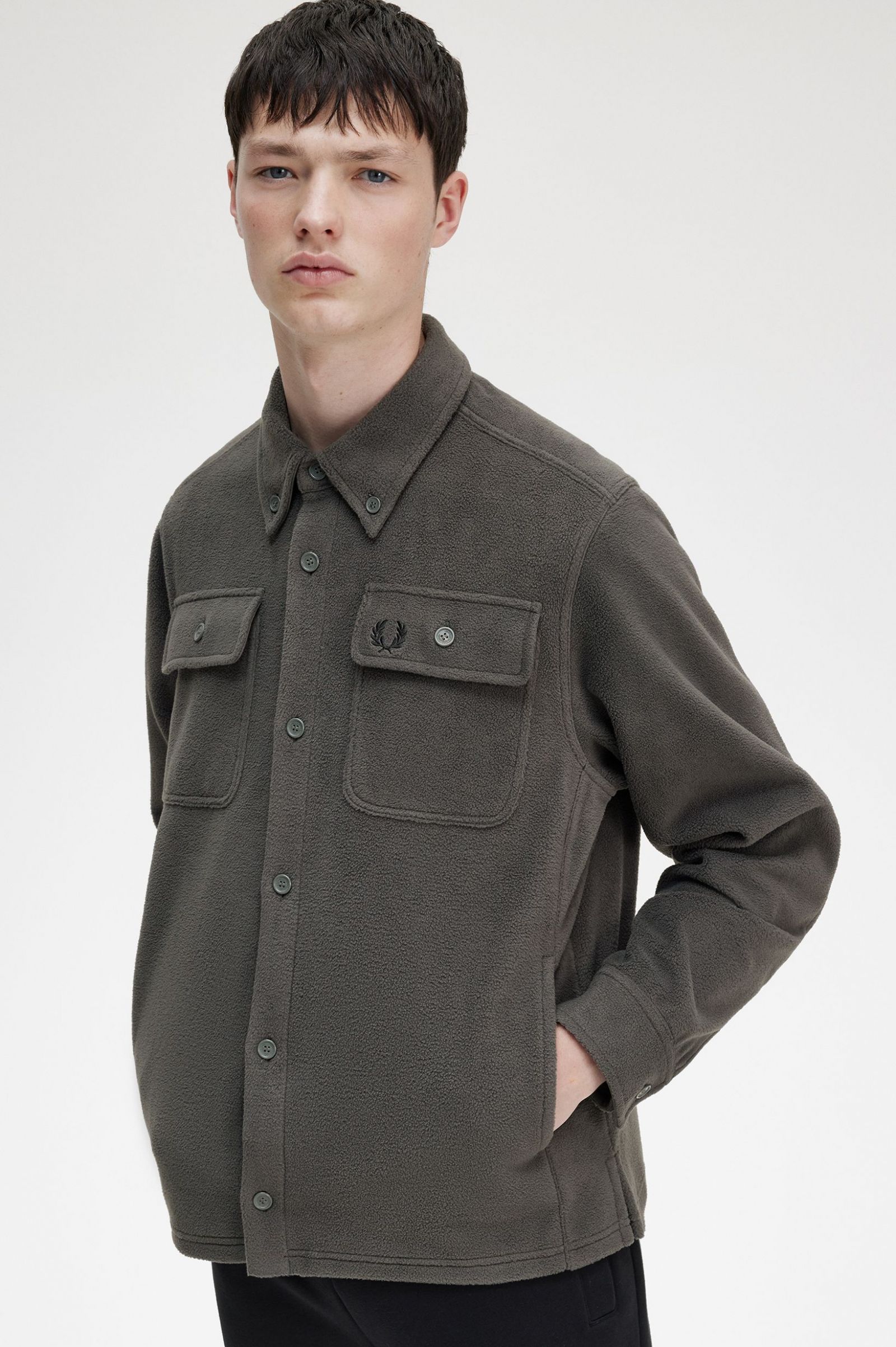 Fleece Overshirt Field Green