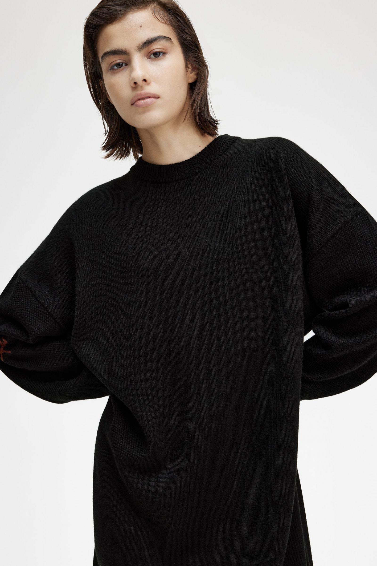 Laurel Wreath Knitted Dress Black