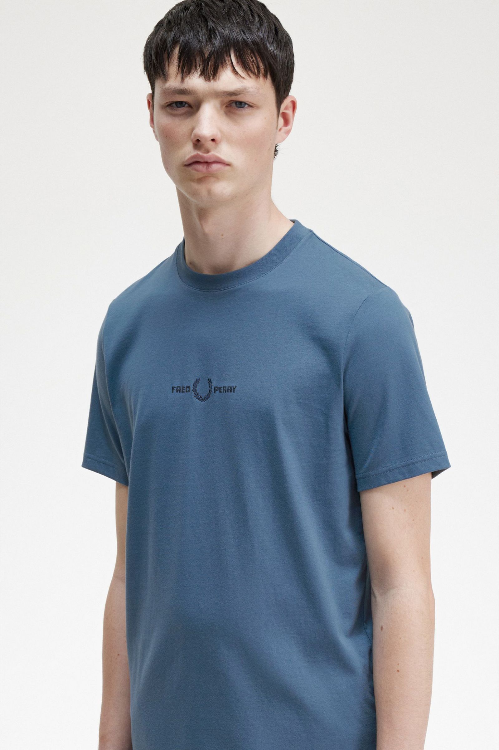 Embroidered T-Shirt Midnight Blue