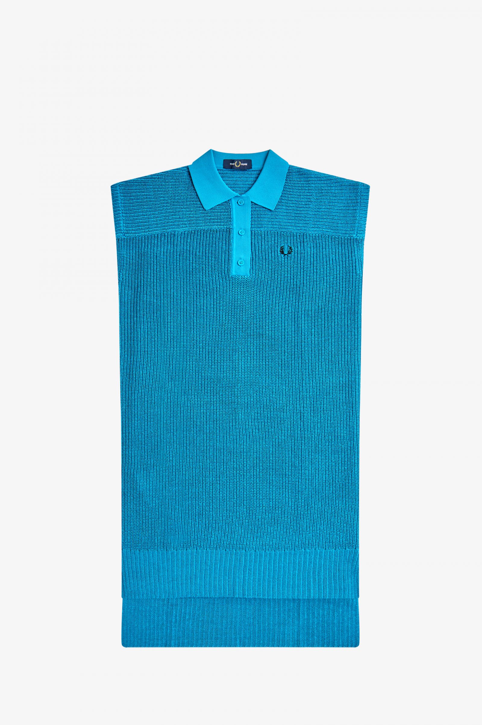 Knitted Shirt Dress Cyber Blue