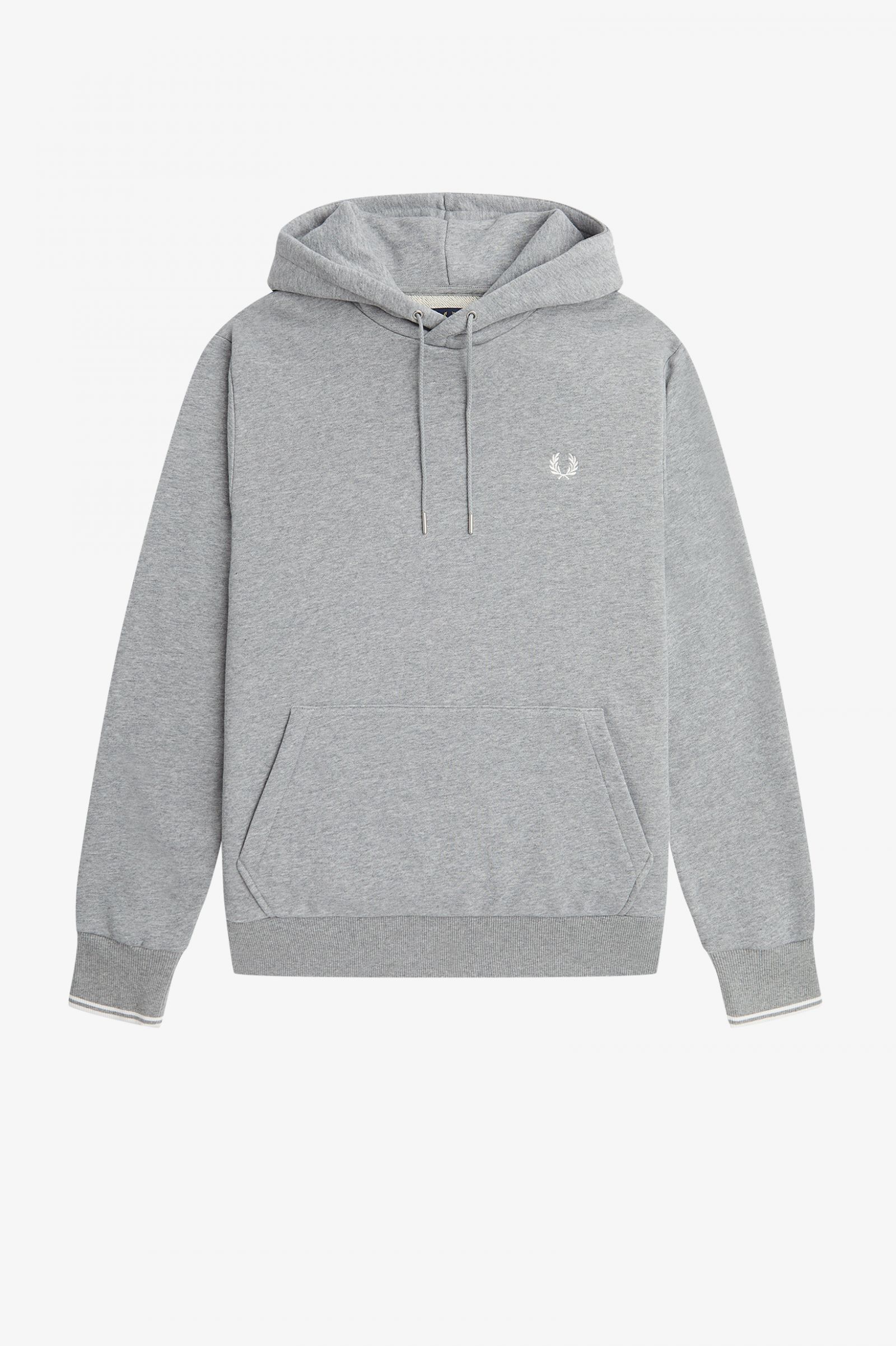 Tipped Hooded Sweatshirt Steel Marl