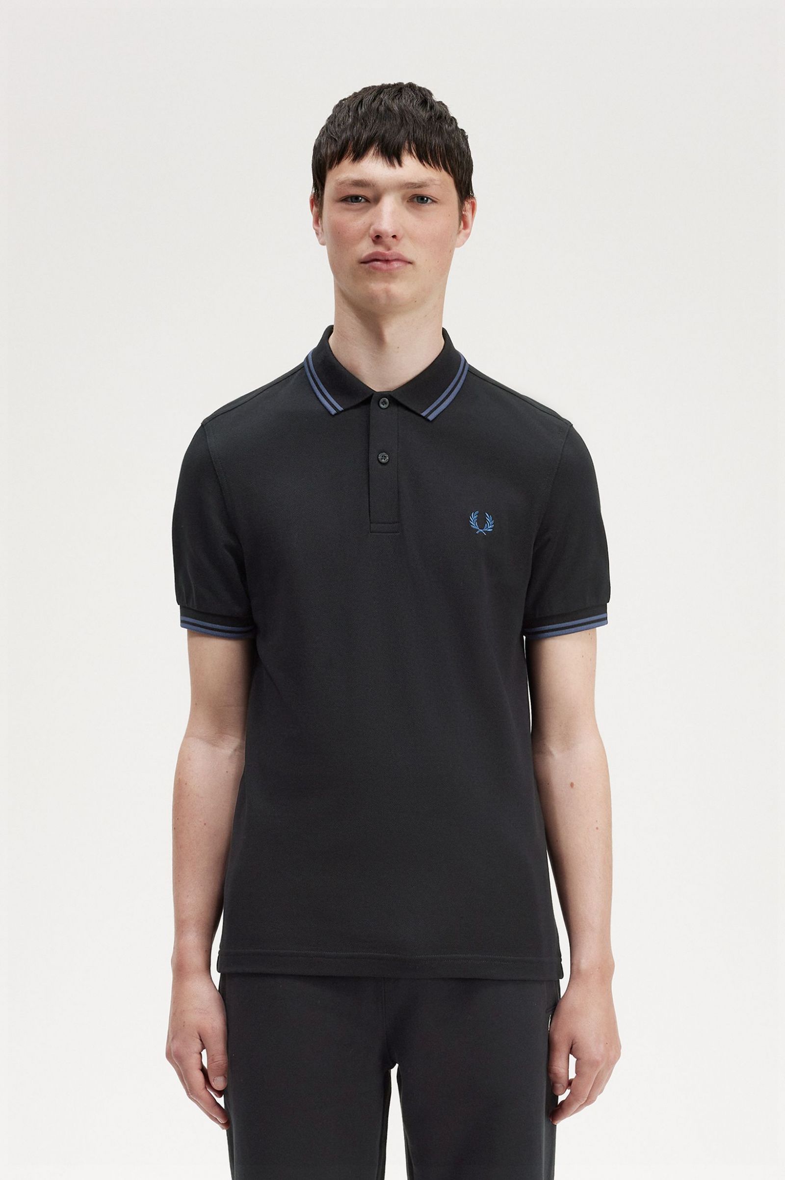 The Fred Perry ShirtM3600 Black / Midnight Blue / Midnight Blue