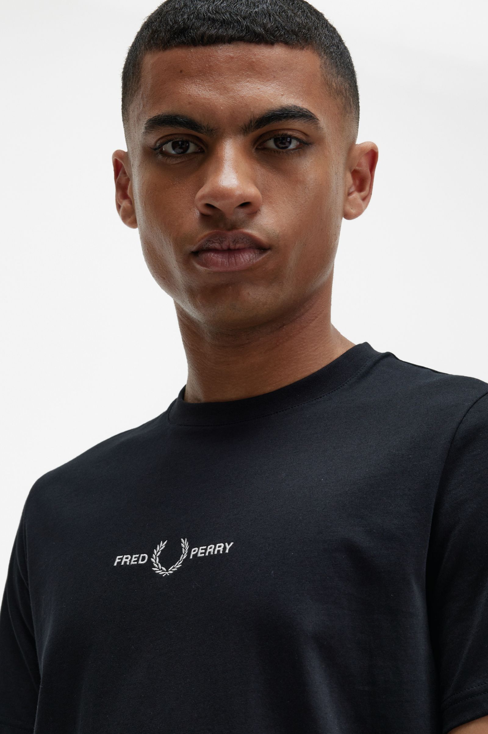 Embroidered T-Shirt Black