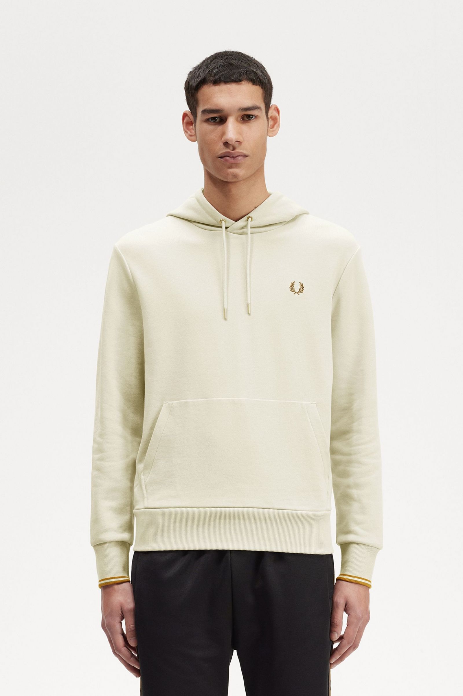Tipped Hooded Sweatshirt Oatmeal