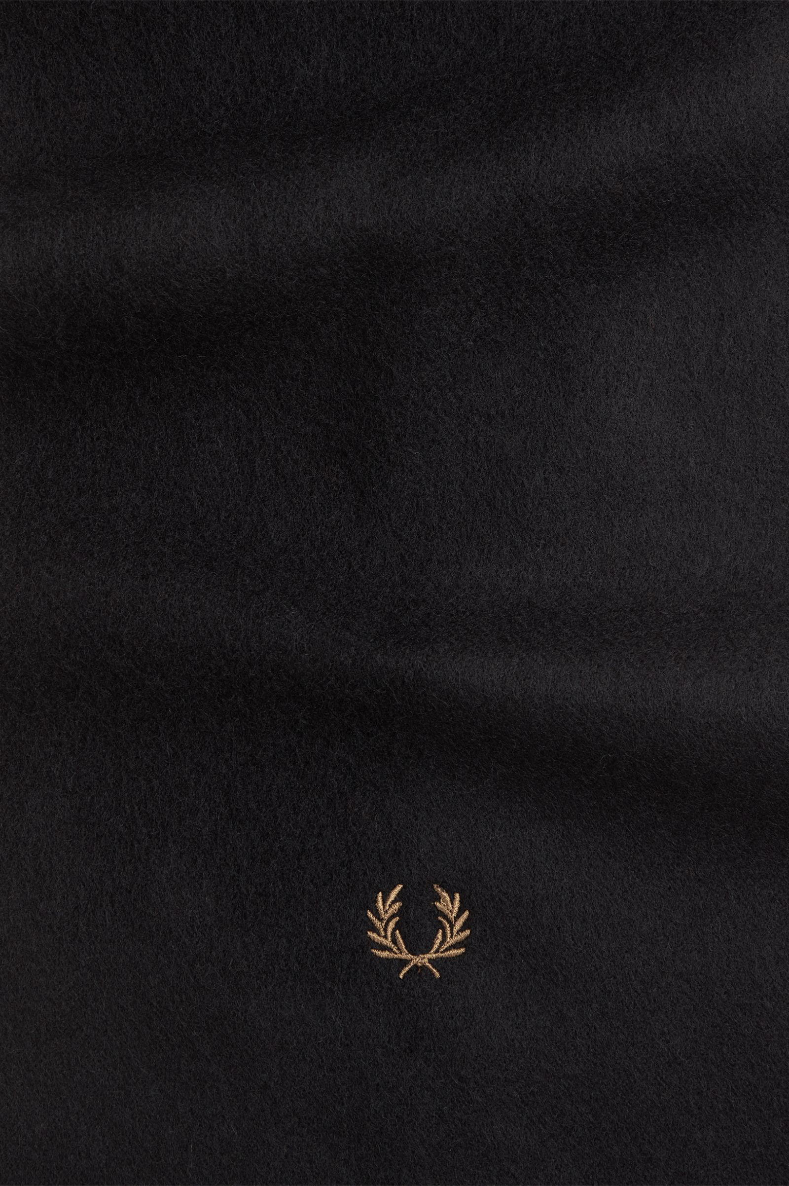 Lambswool Scarf Black / Dark Caramel