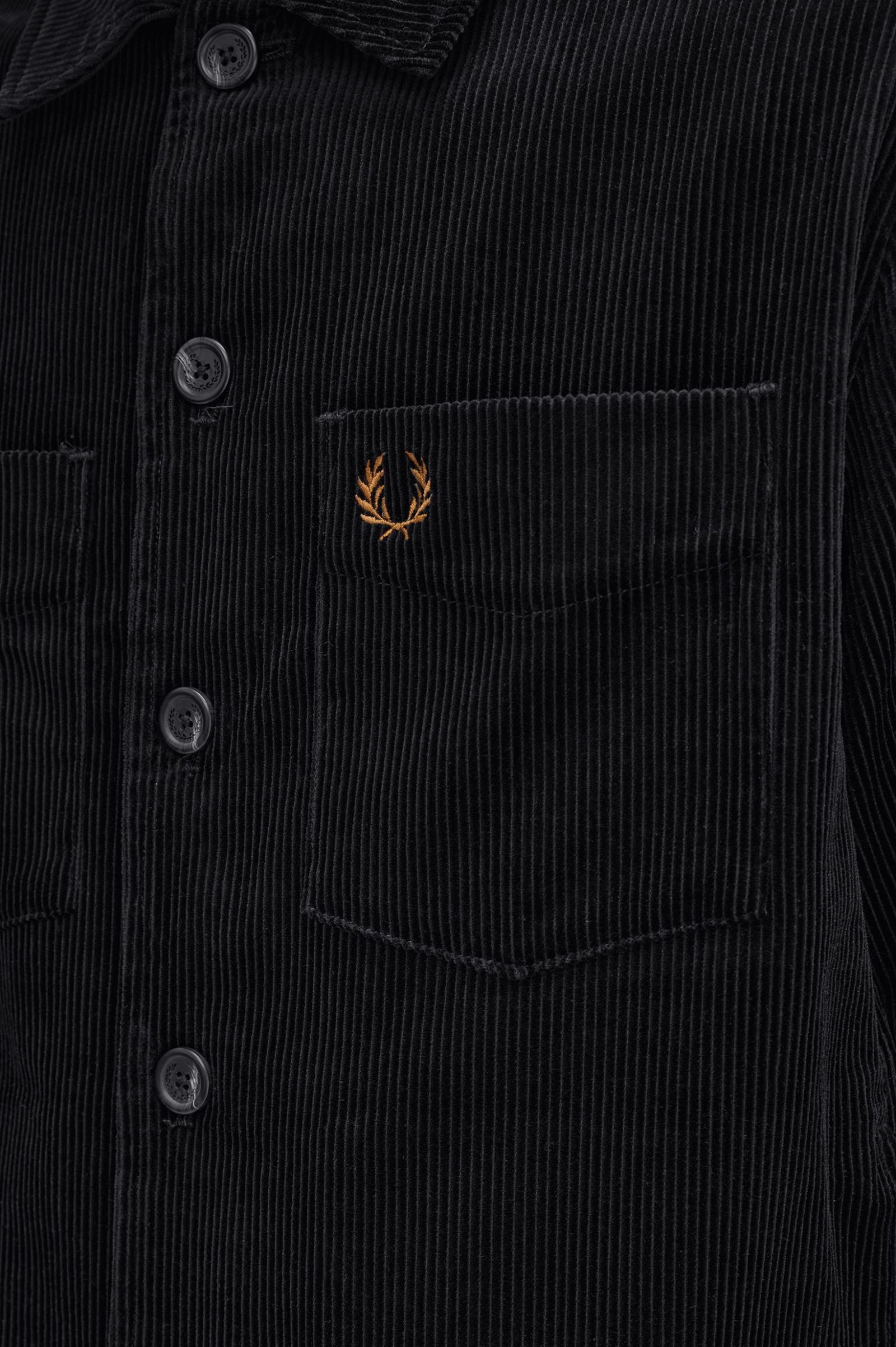 Cord Overshirt Black