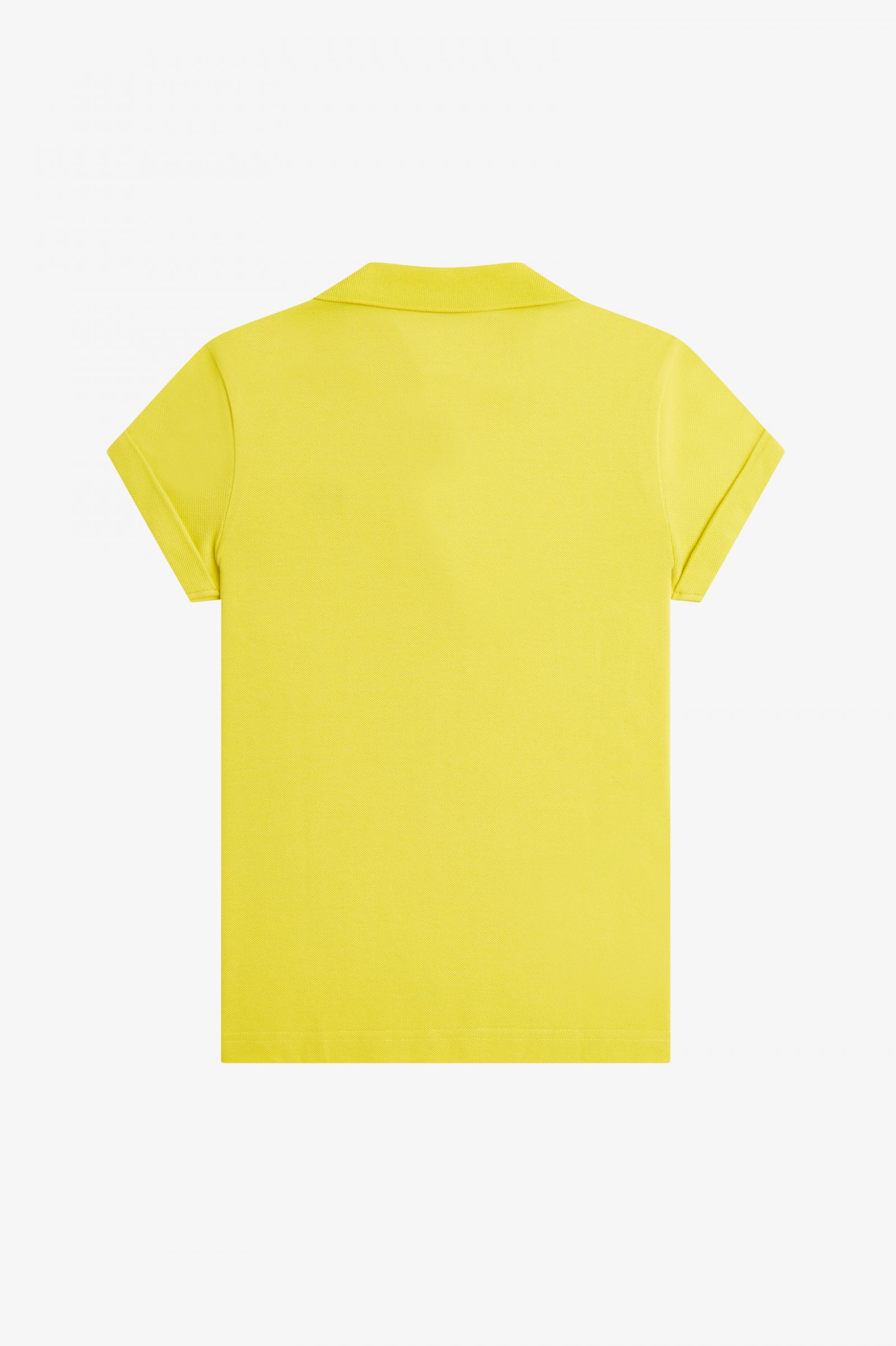 Amy Winehouse FoundationOpen Collar Piqué Shirt Yellow Pop
