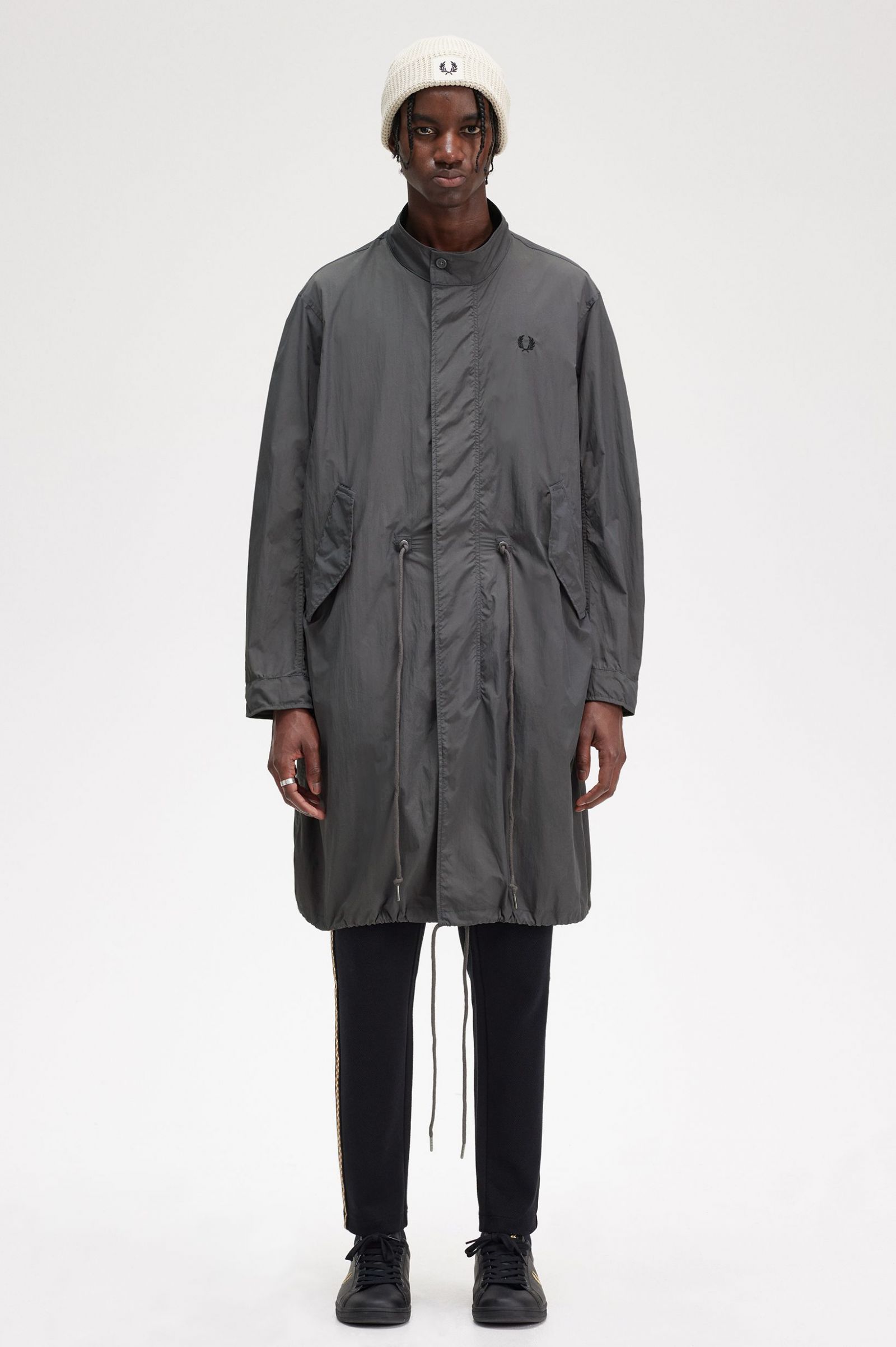 Straight Hem Parka Gunmetal