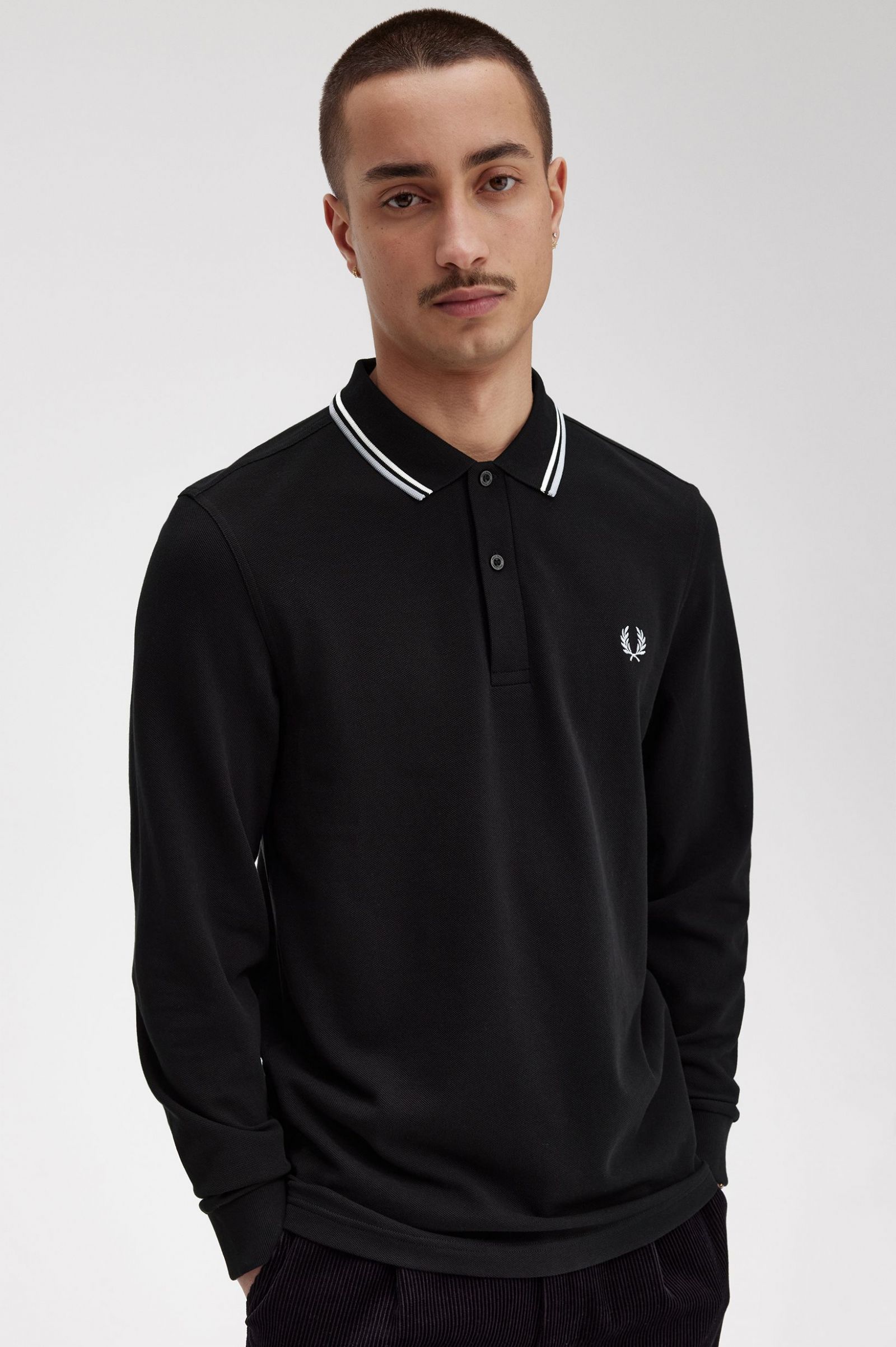 The Fred Perry ShirtM3636 Black / Ecru / Limestone