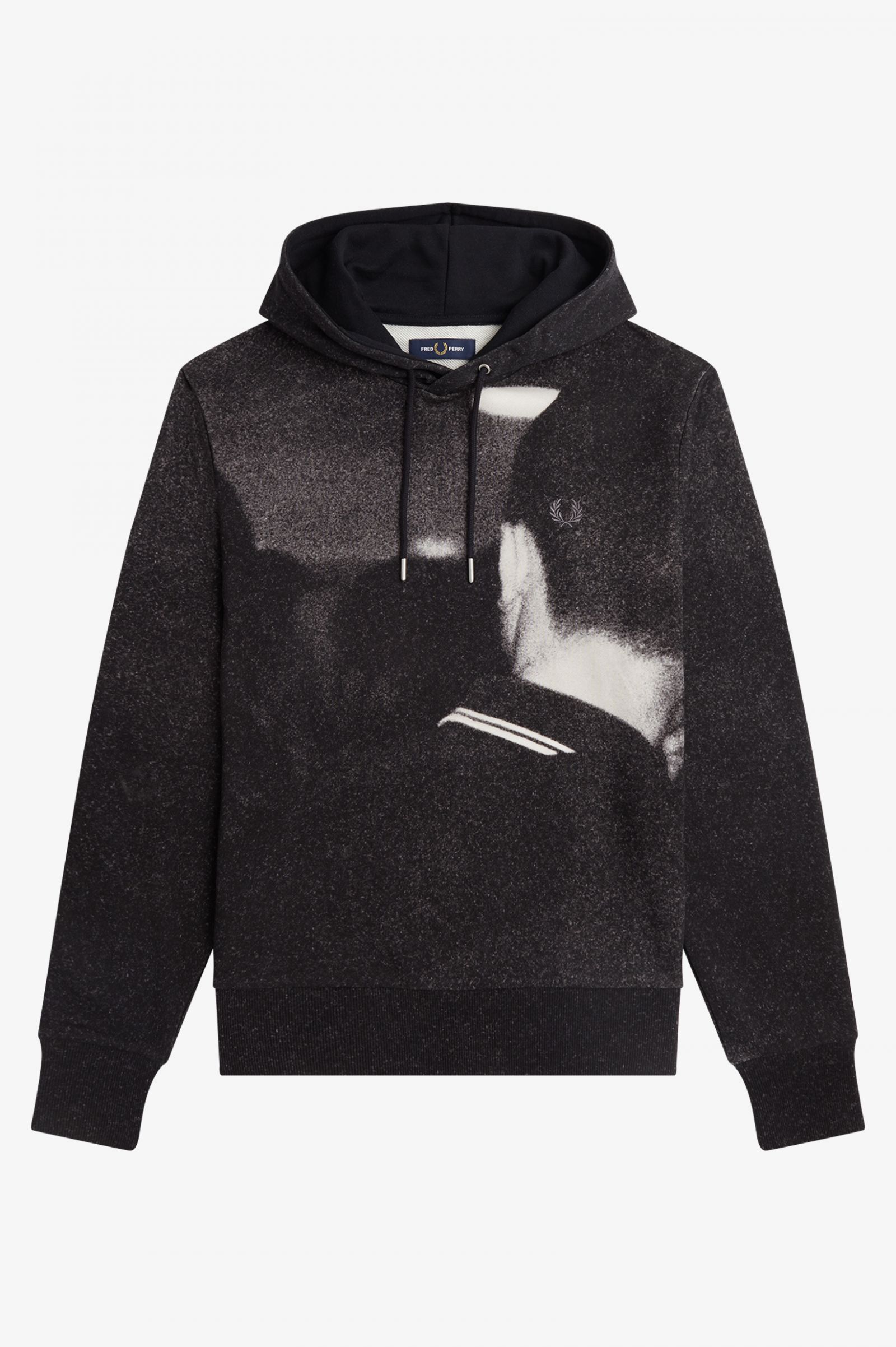 Rave Graphic Hooded Sweatshirt Black