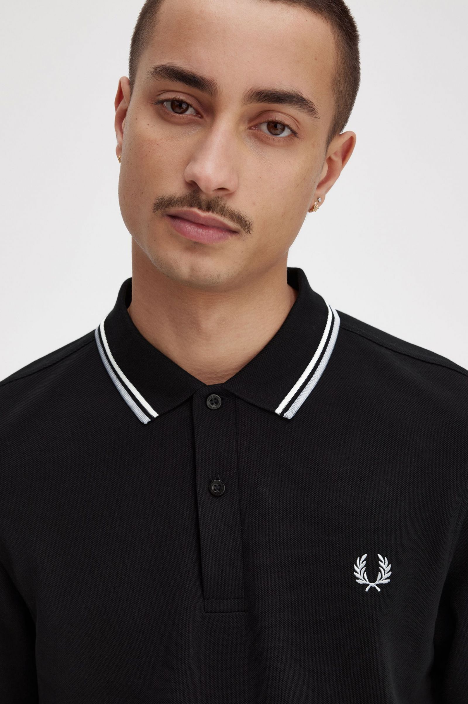 The Fred Perry ShirtM3636 Black / Ecru / Limestone