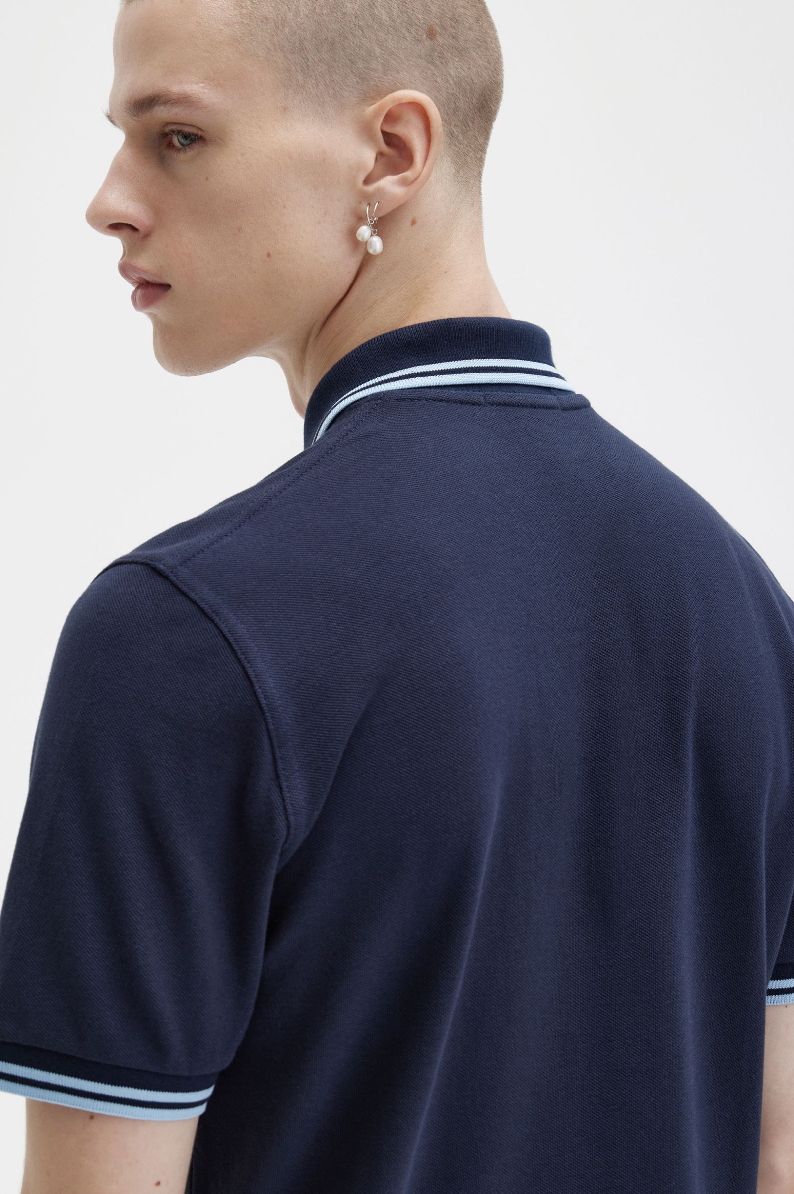 The Fred Perry ShirtM12 Navy / Ice / Ice