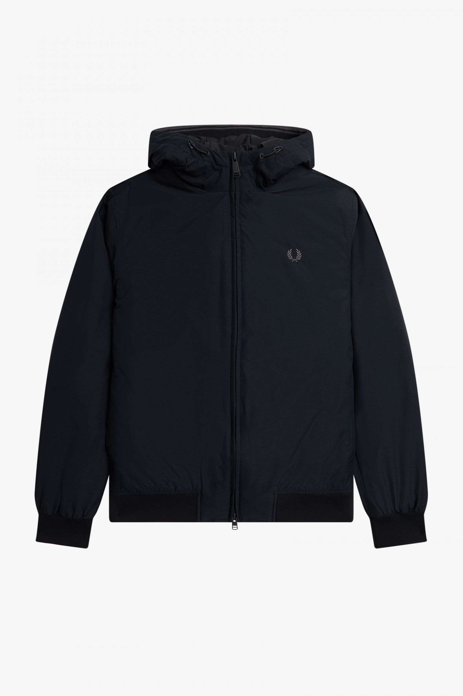 Padded Hooded Brentham Jacket Black / Gunmetal