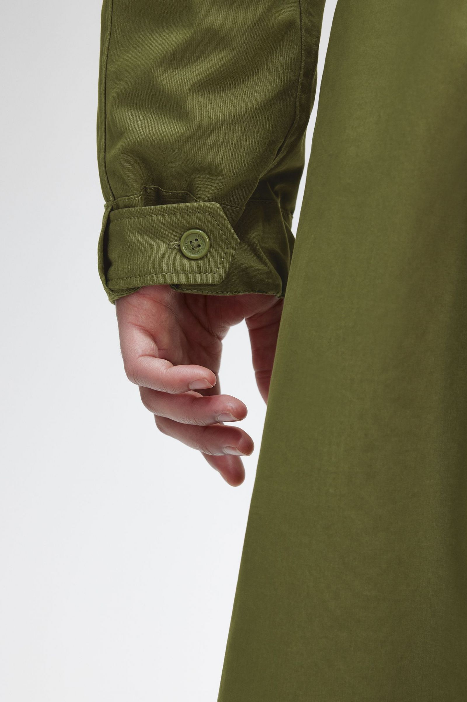 Faux Fur Lined Parka Parka Green