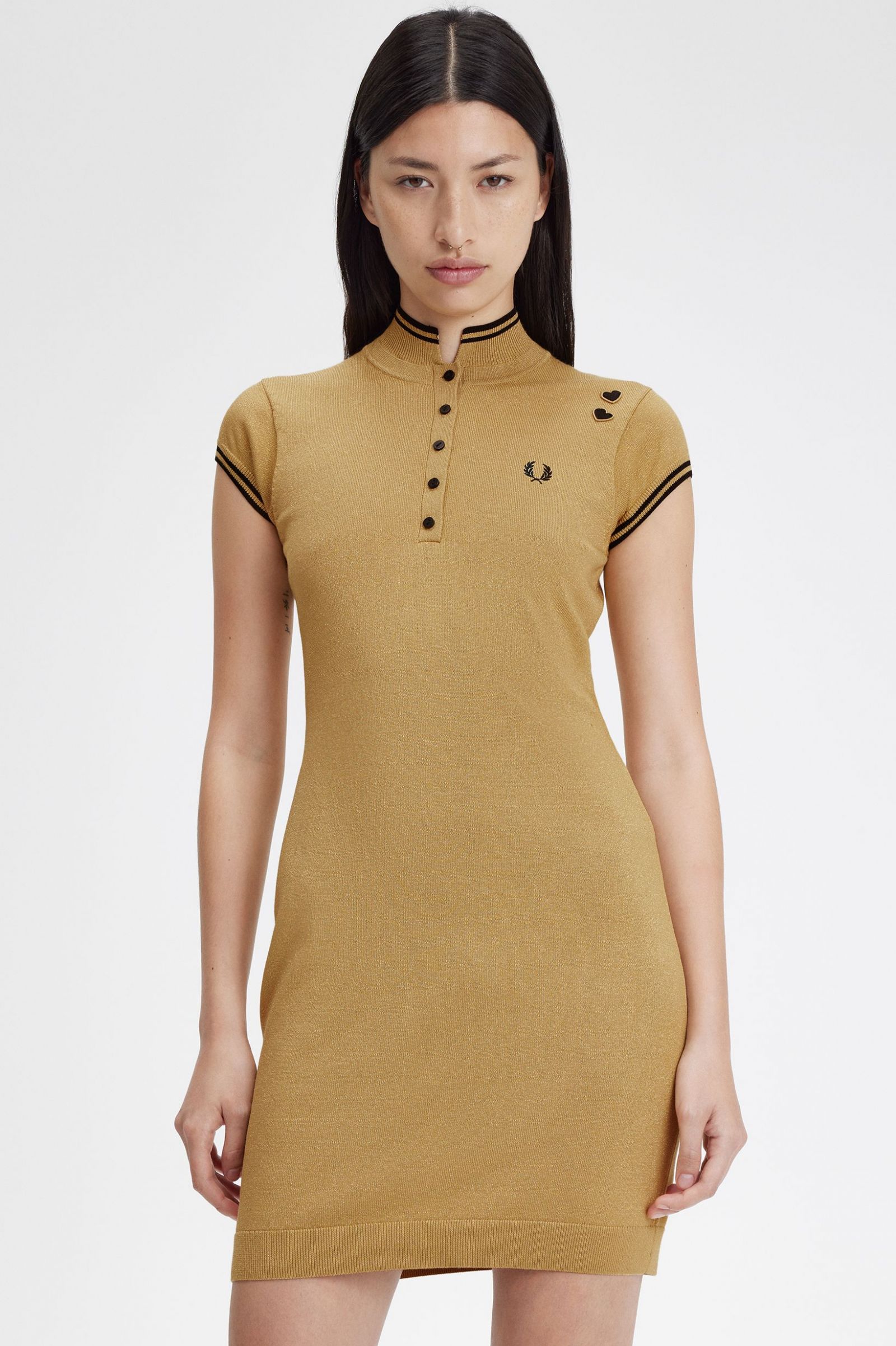 Amy Winehouse FoundationMetallic Knitted Dress 1964 Gold