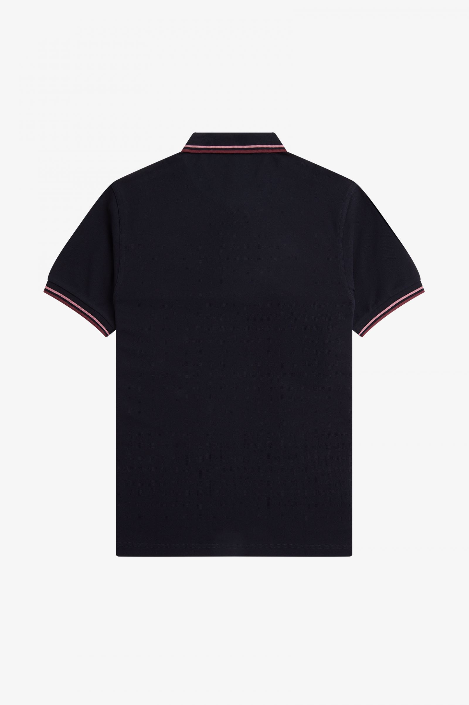 The Fred Perry ShirtM3600 Navy / Dusty Rose Pink / Oxblood