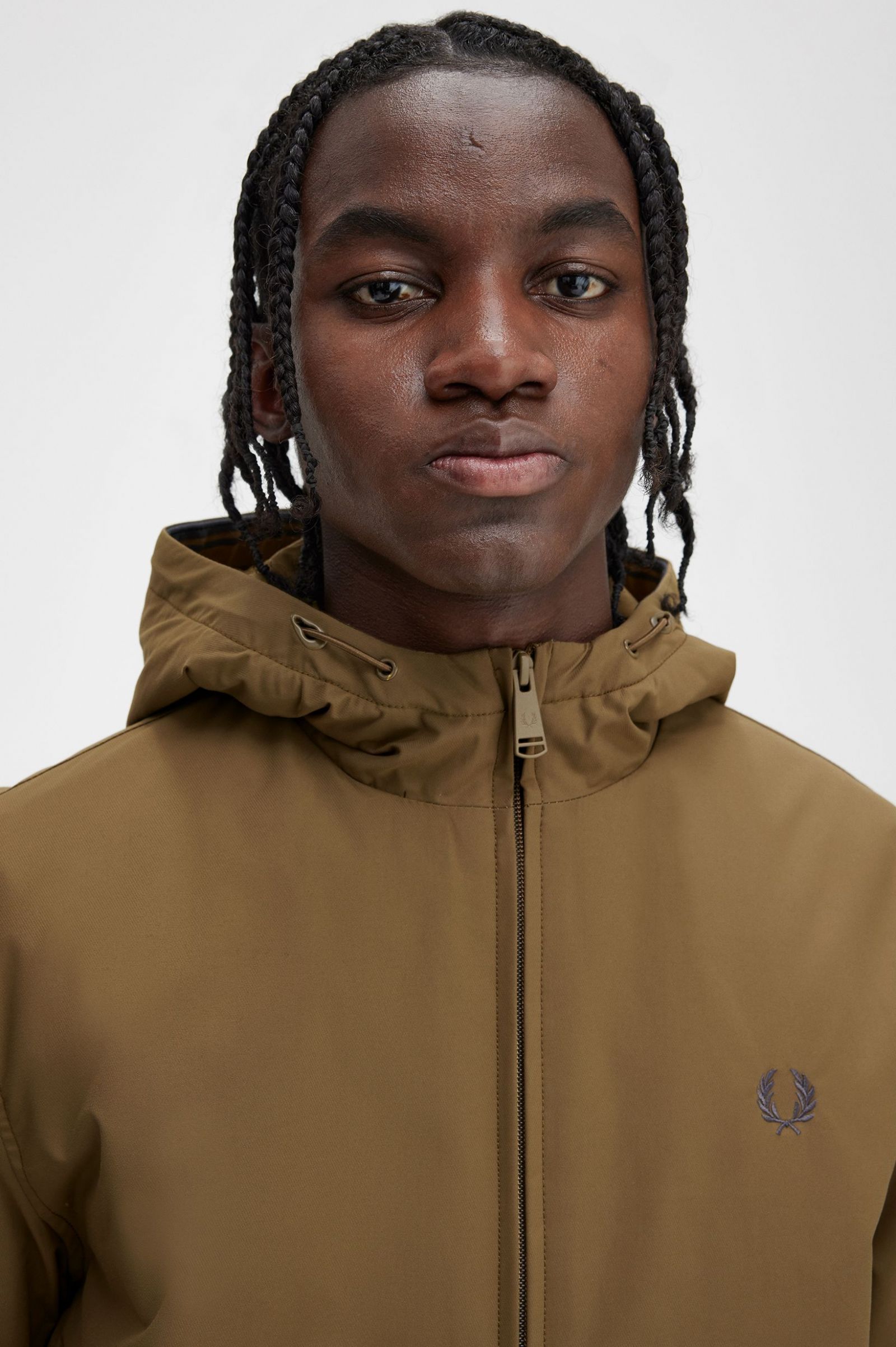 Padded Hooded Brentham Jacket Shaded Stone