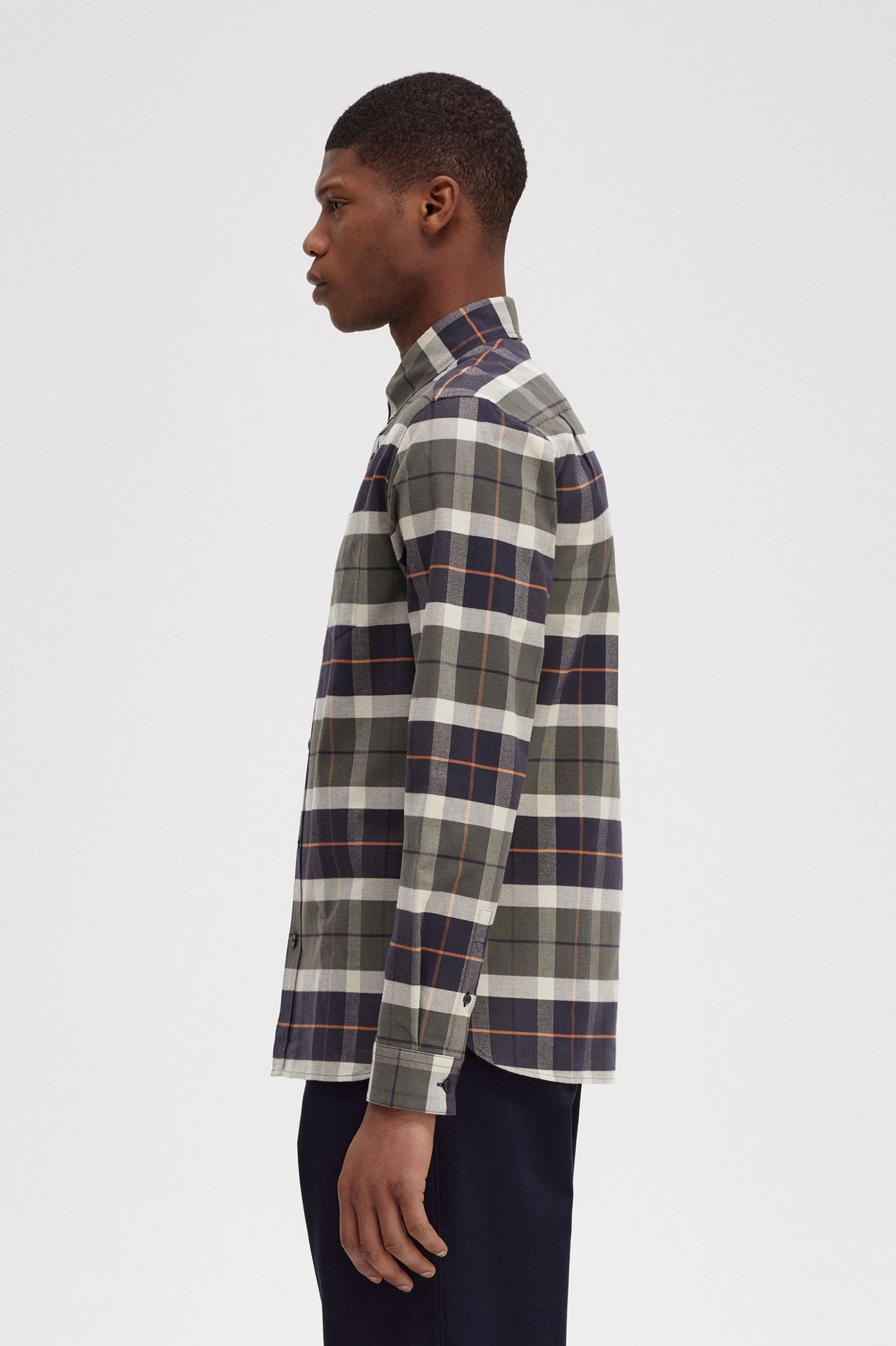 Brushed Tartan Shirt Field Green