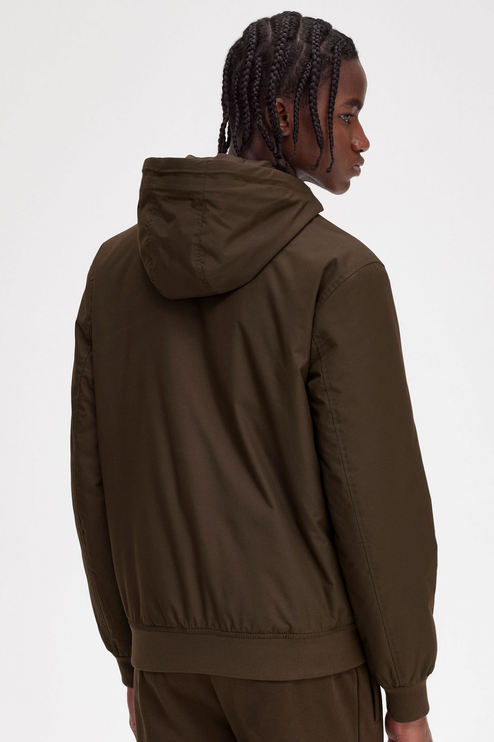 Padded Hooded Brentham Jacket Burnt Tobacco