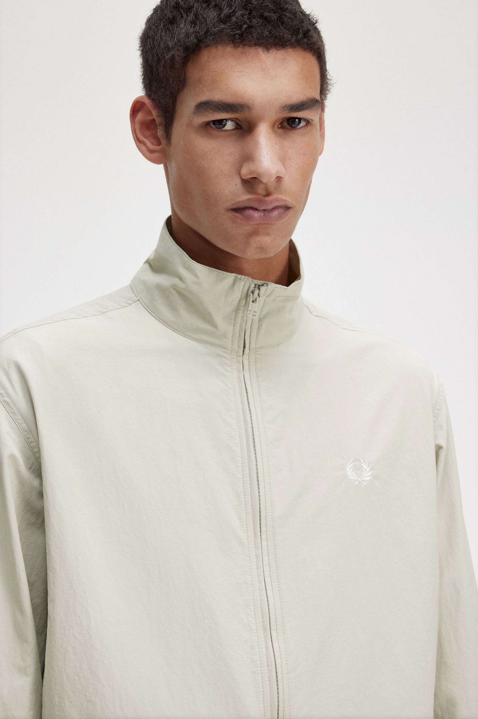 Woven Track Jacket Light Oyster