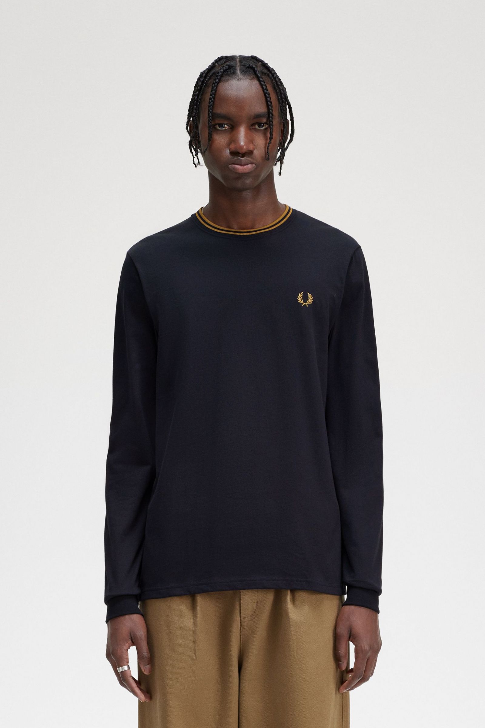 Twin Tipped T-Shirt Navy / Dark Caramel