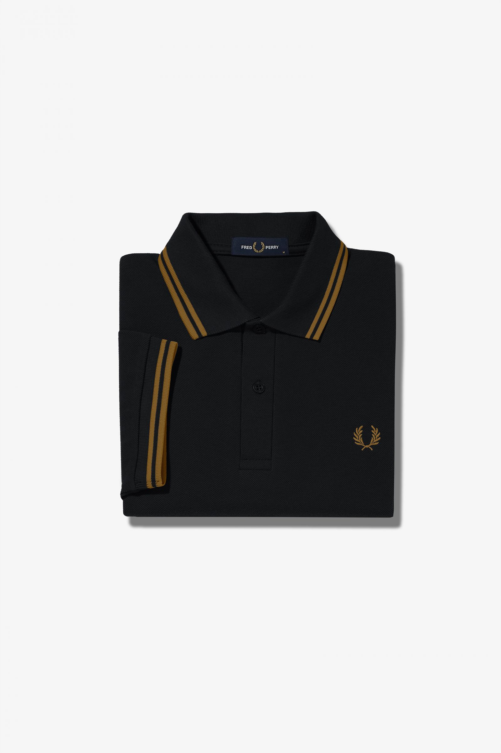 The Fred Perry ShirtM3600 Black / Shaded Stone / Shaded Stone