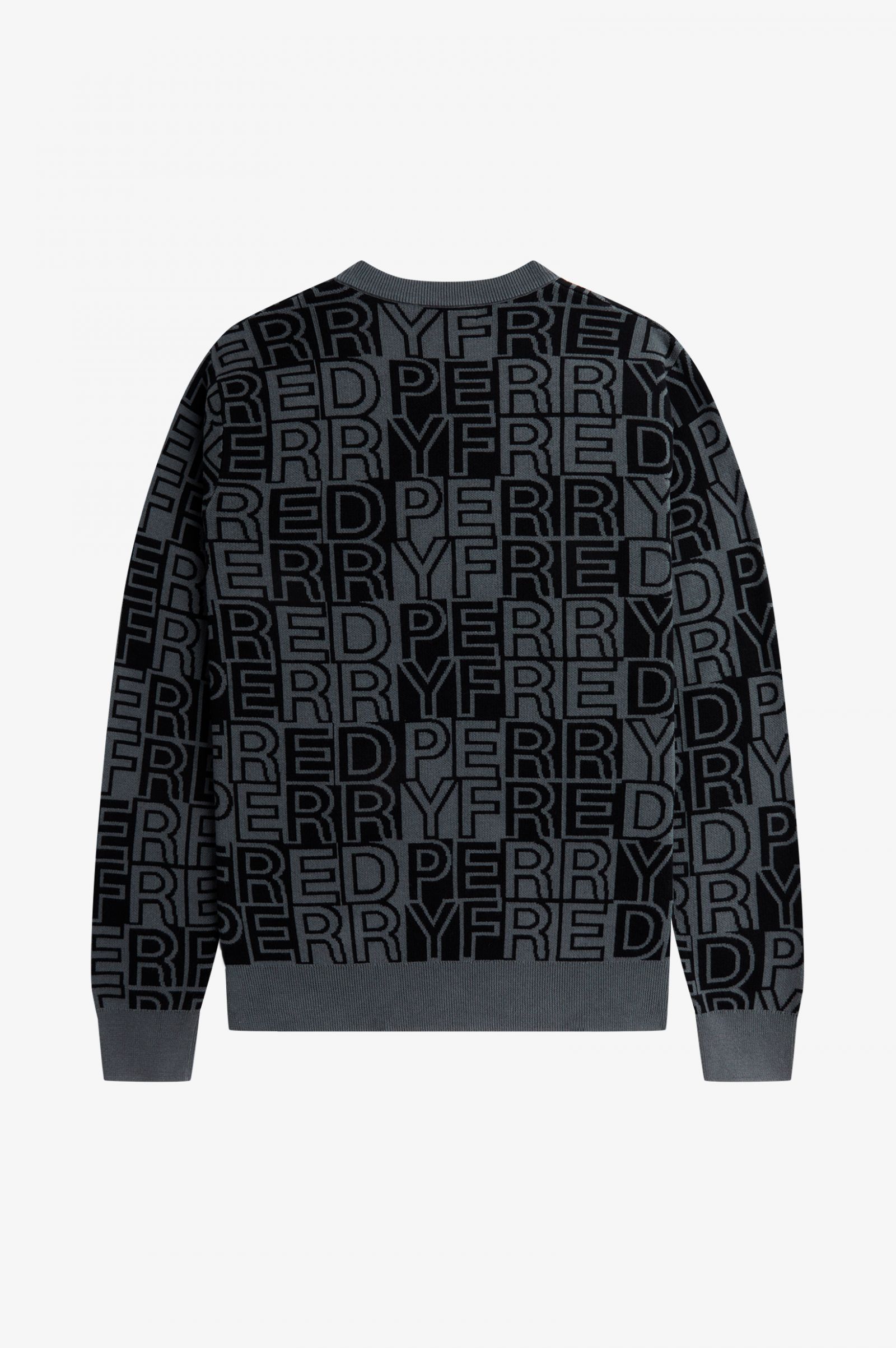 Block Graphic Jumper Gunmetal