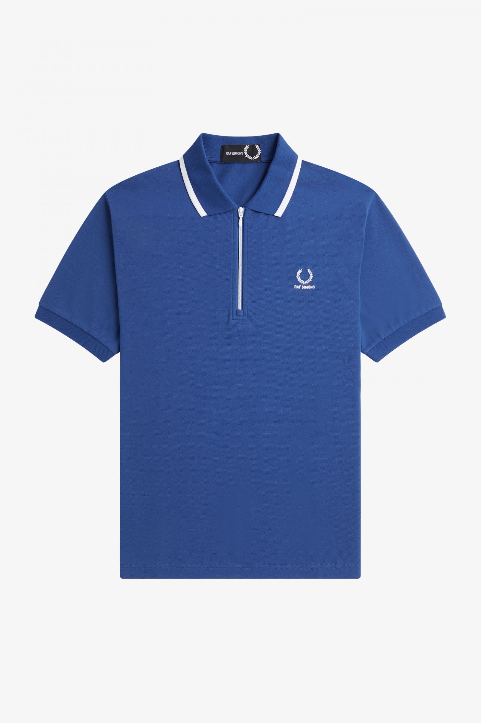 Raf SimonsHalf Zip Polo Shirt Royal Blue