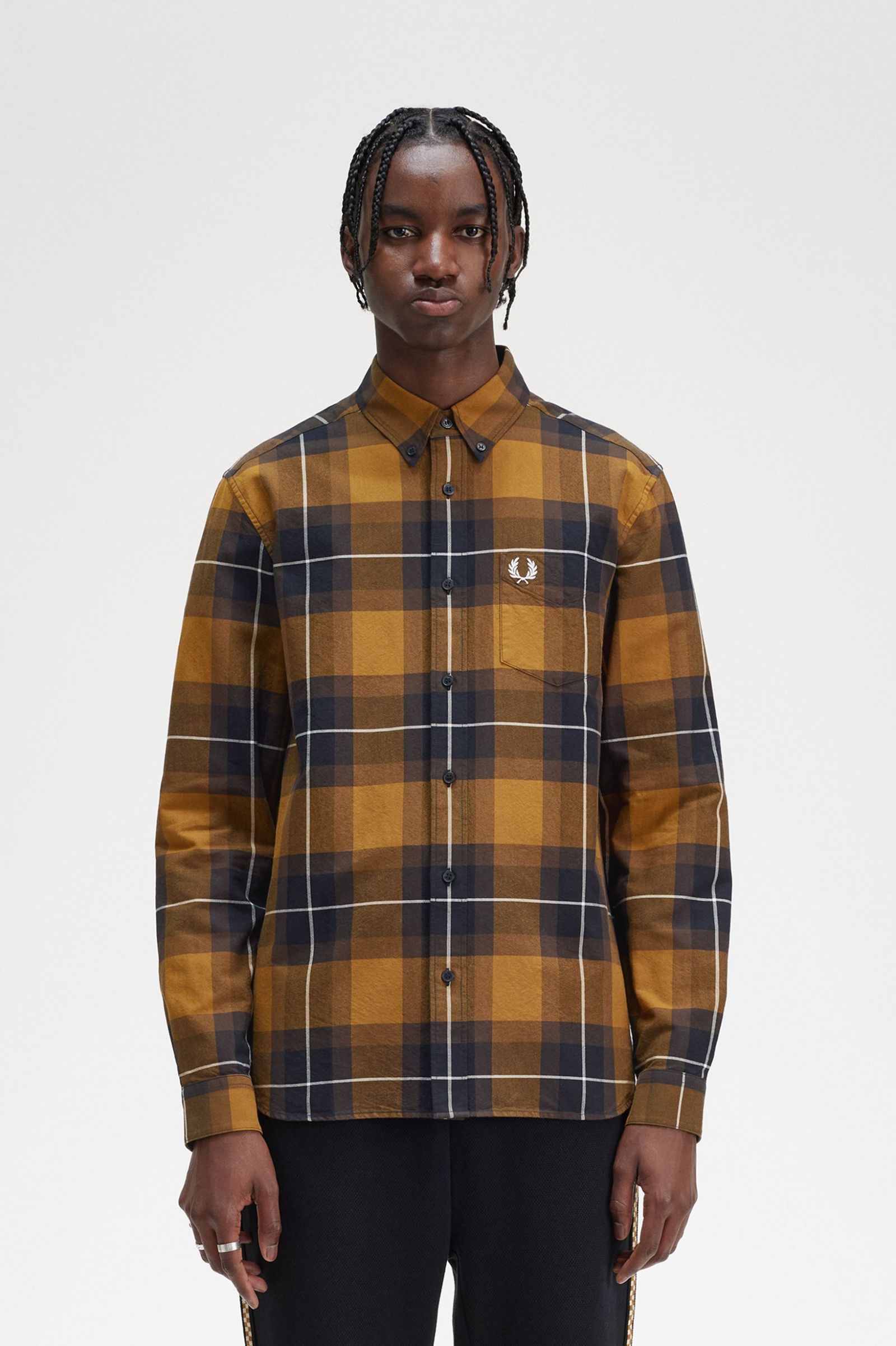 Tartan Shirt Dark Caramel