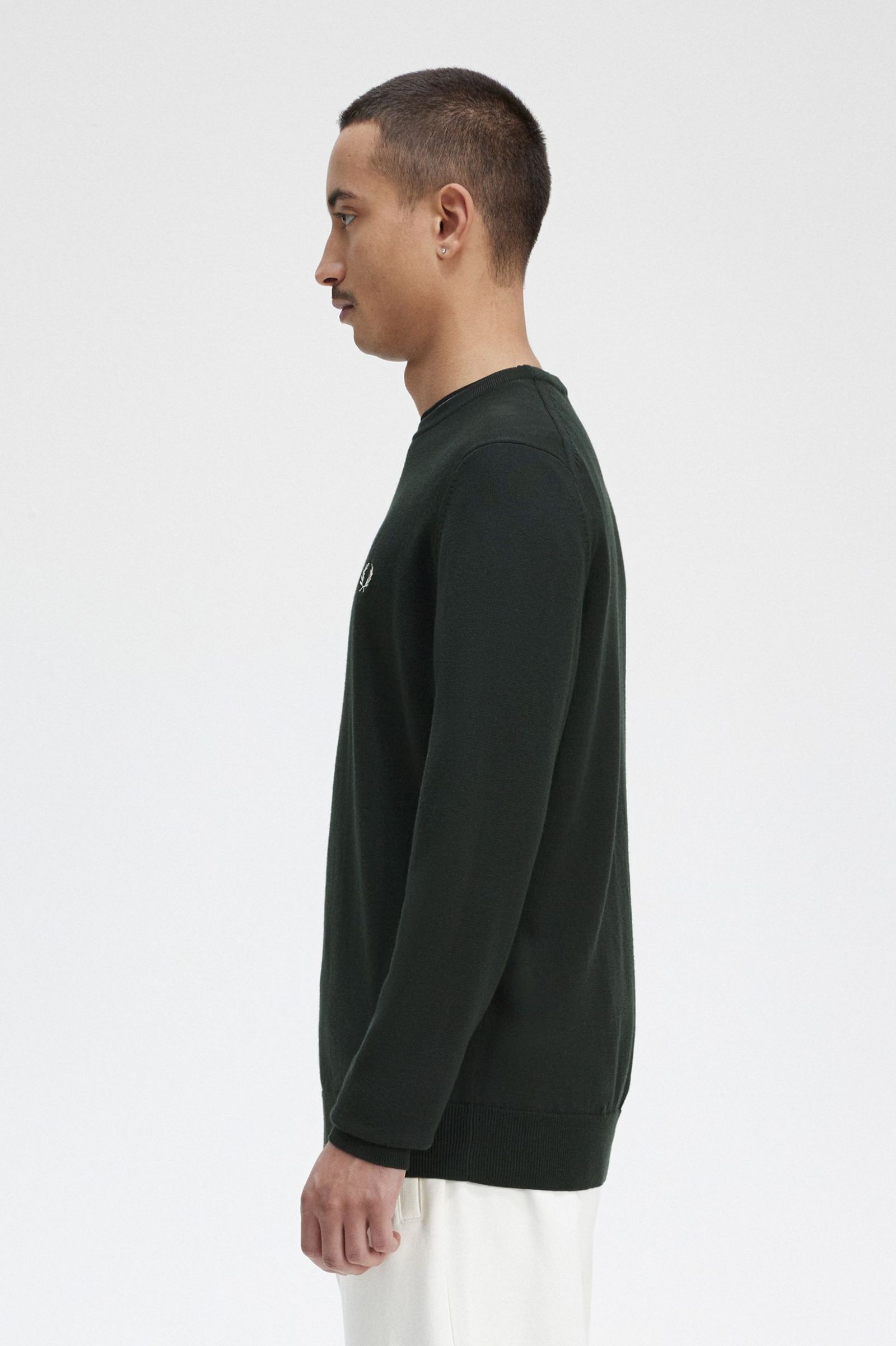 Classic Crew Neck Jumper Night Green