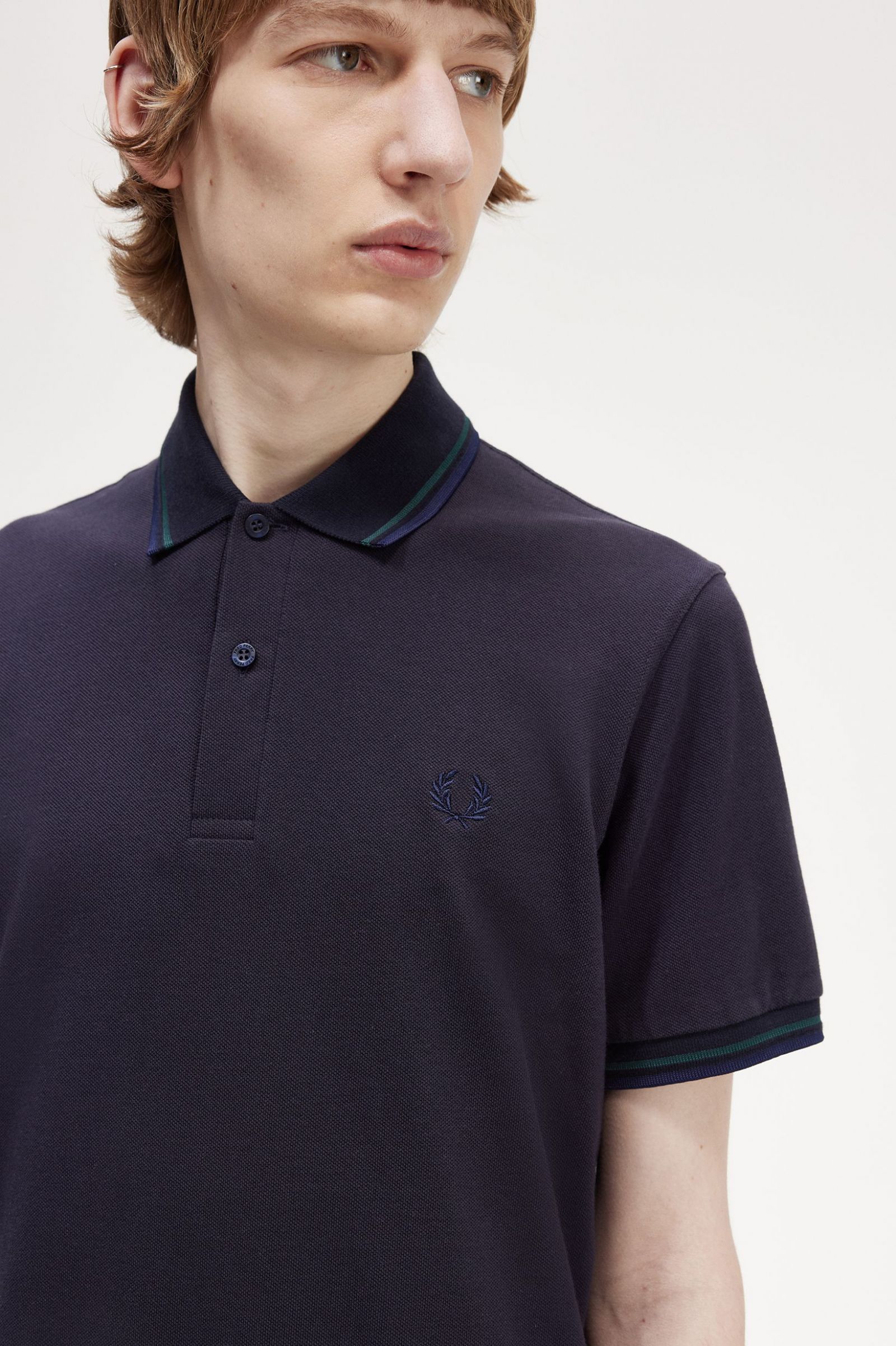 The Fred Perry ShirtM12 Navy / Petrol Blue / French Navy